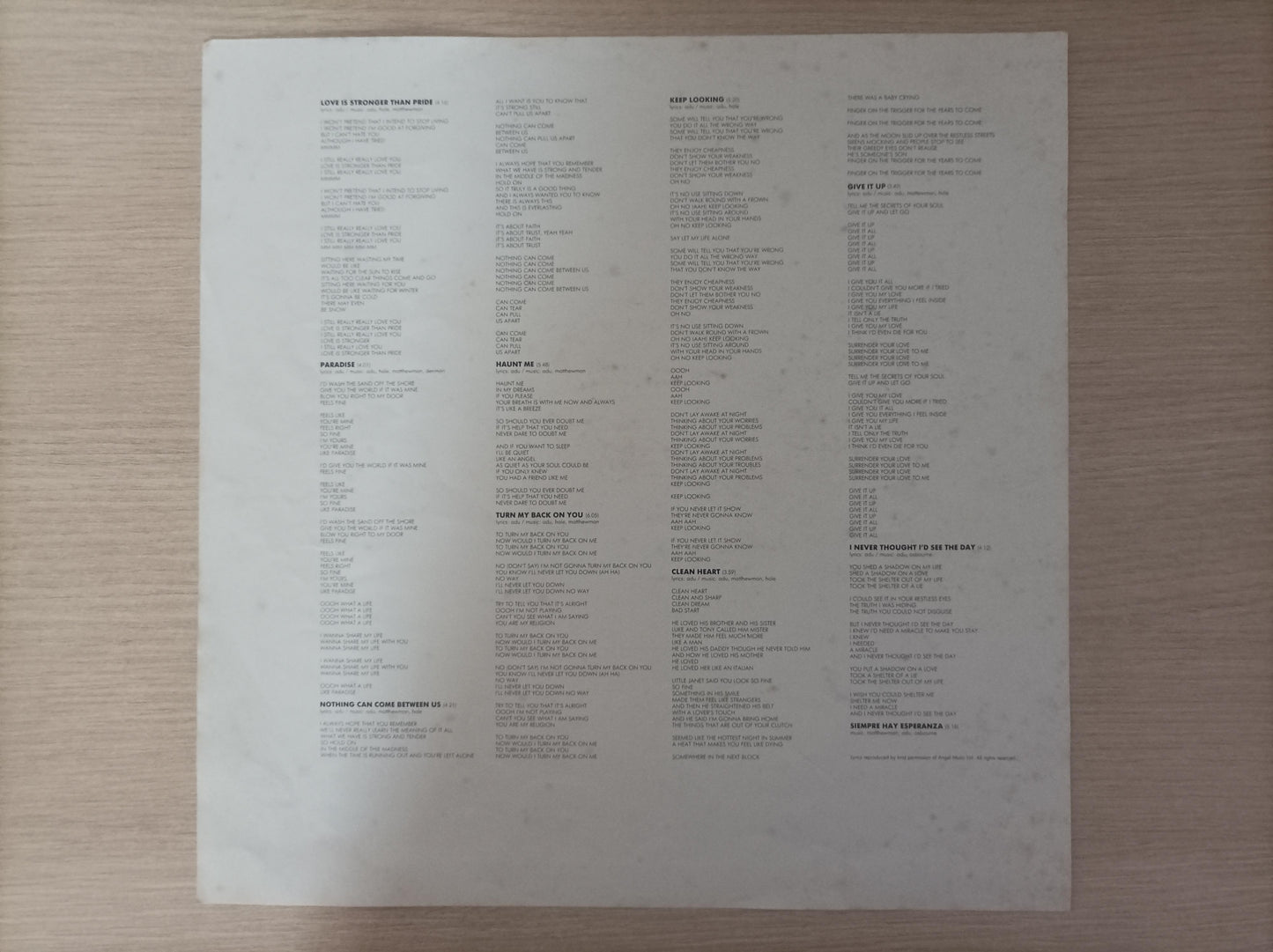 Disco Vinil Stronger Than Pride Sade Com Encarte A