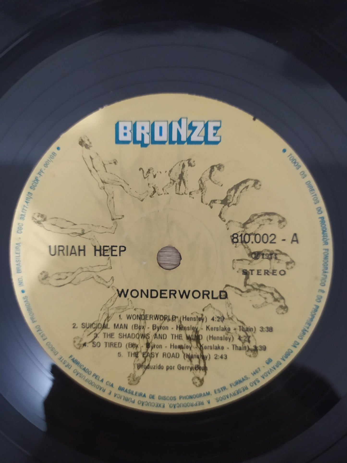 Lp Vinil Uriah Heep Wonderworld Com Encarte