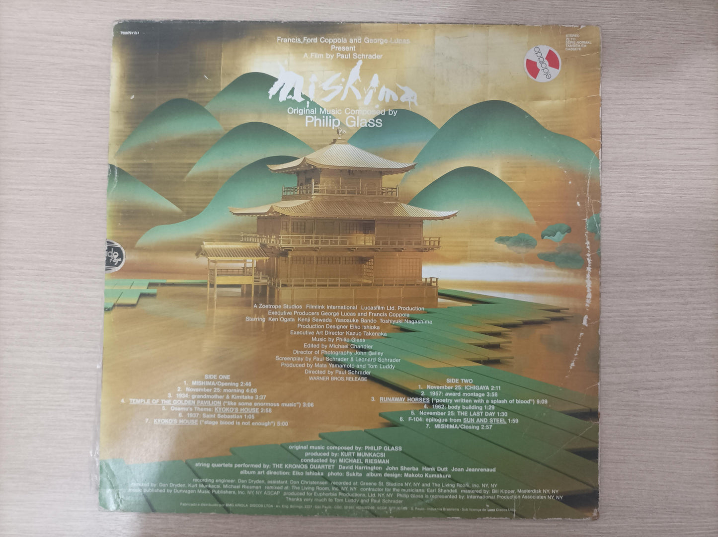 Lp Vinil Philip Glass Mishima