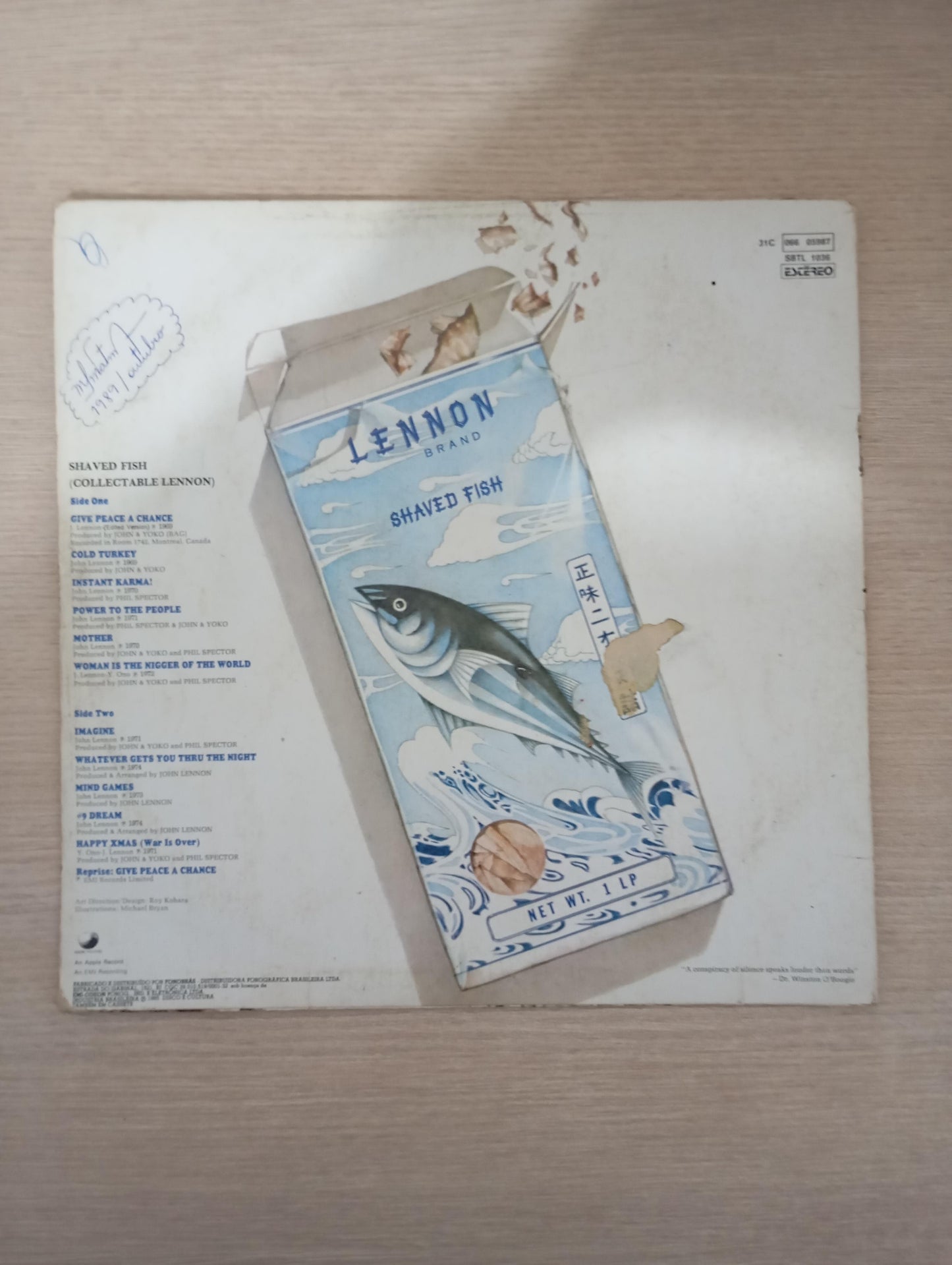 Lp Vinil John Lennon Shaved Fish Com Encarte