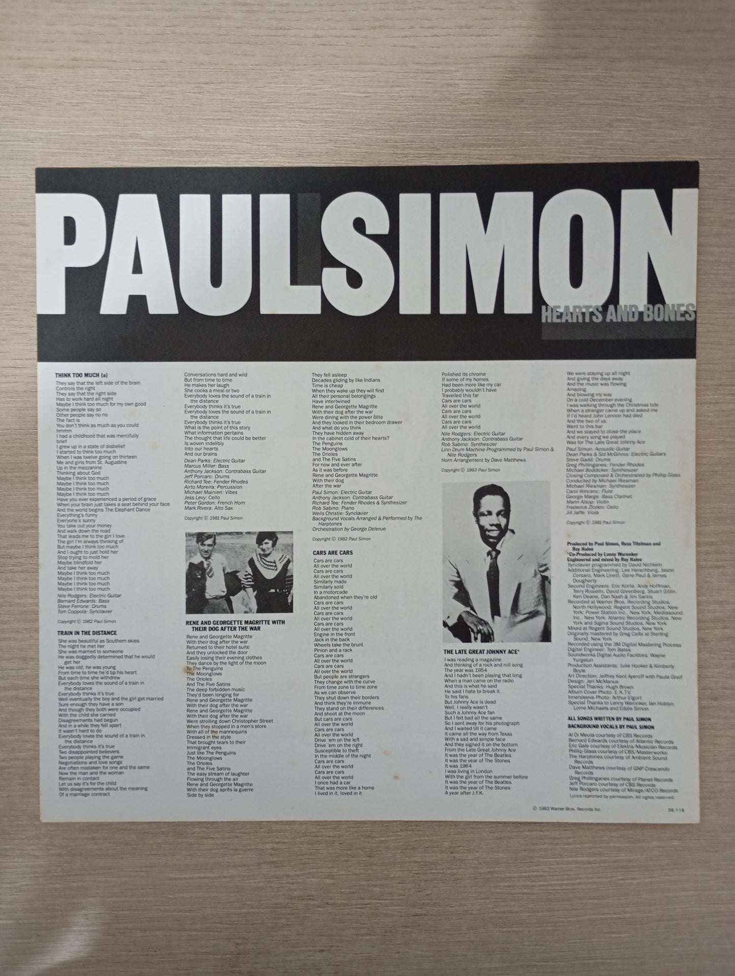 Lp Vinil Paul Simon Hearts And Bones Com Encarte