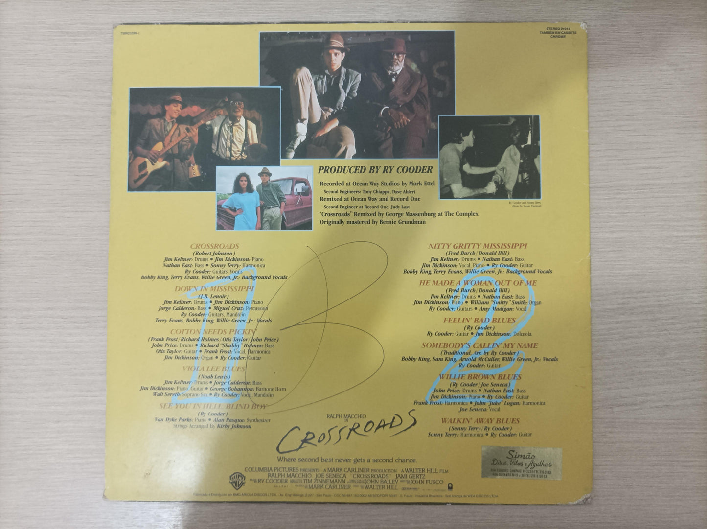 Lp Vinil Ry Cooder Trilha Sonora Crossroads / A Encruzilhada