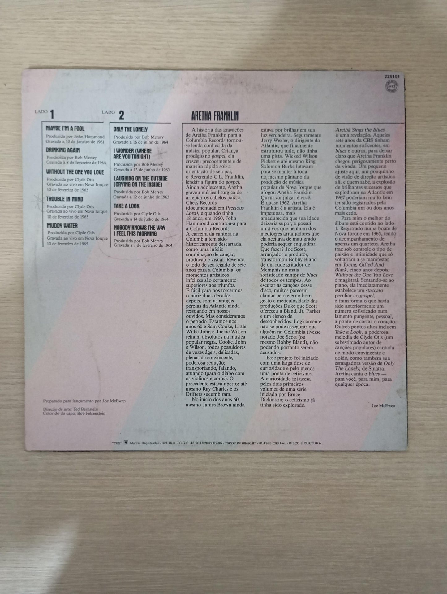 Disco Vinil Aretha Sings The Blues Aretha Franklin A