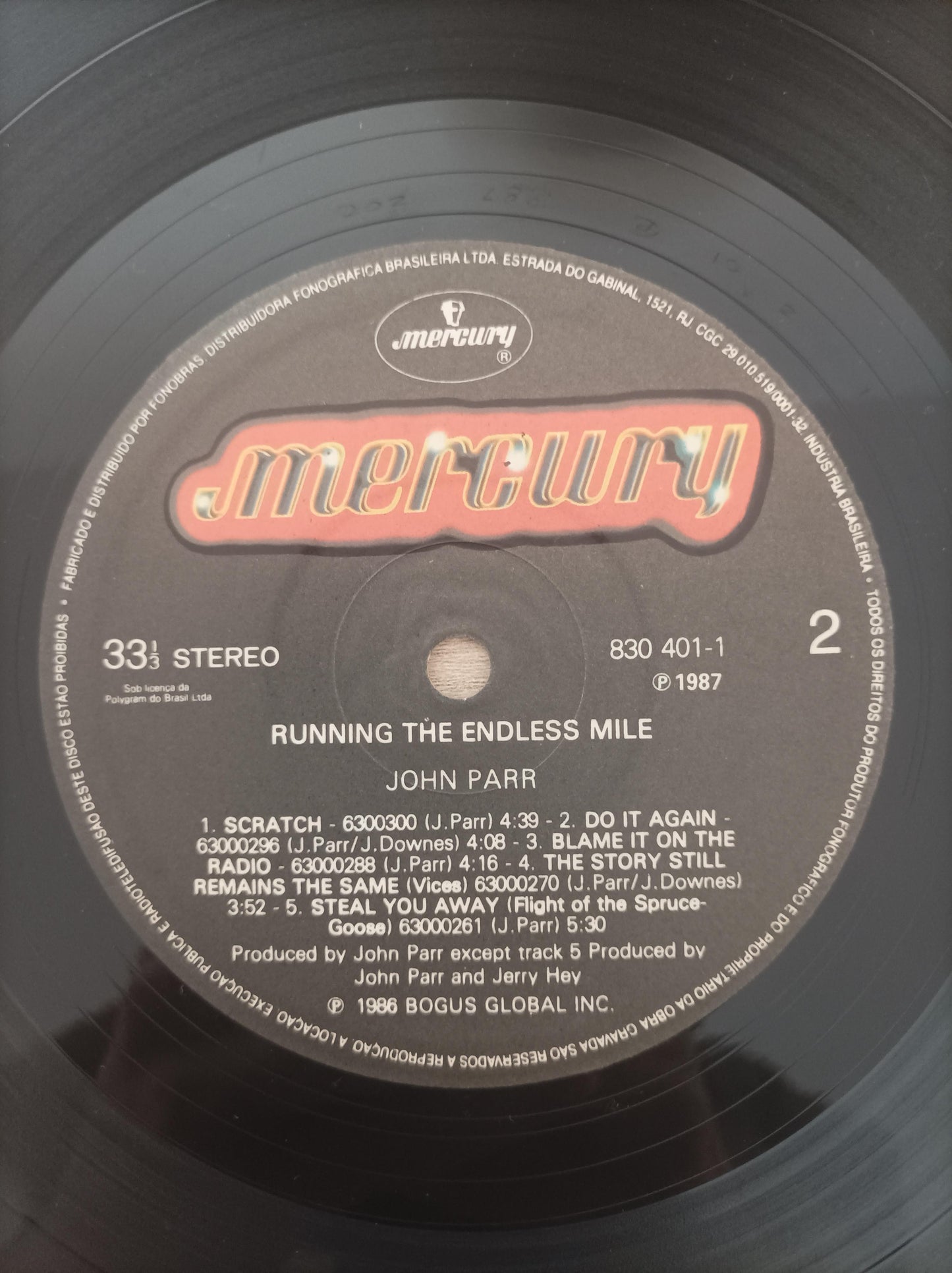 Lp Vinil John Parr Running The Endless Mile