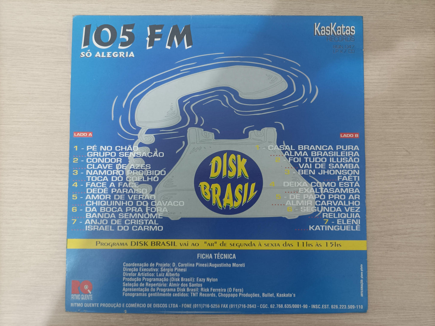 Lp Vinil 105 FM Só alegria