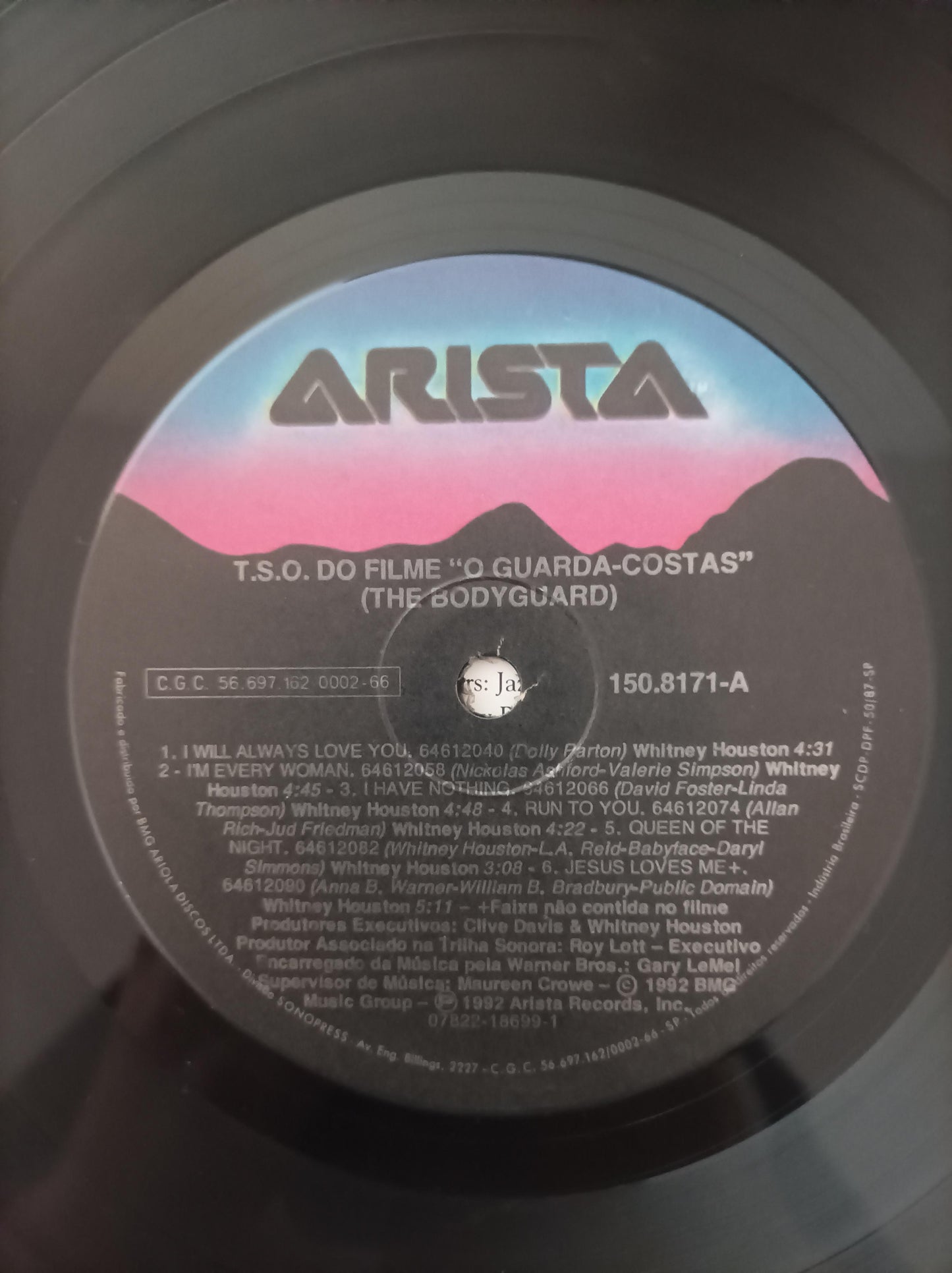 Disco Vinil The Bodyguard O Guarda-Costas Com Encarte A