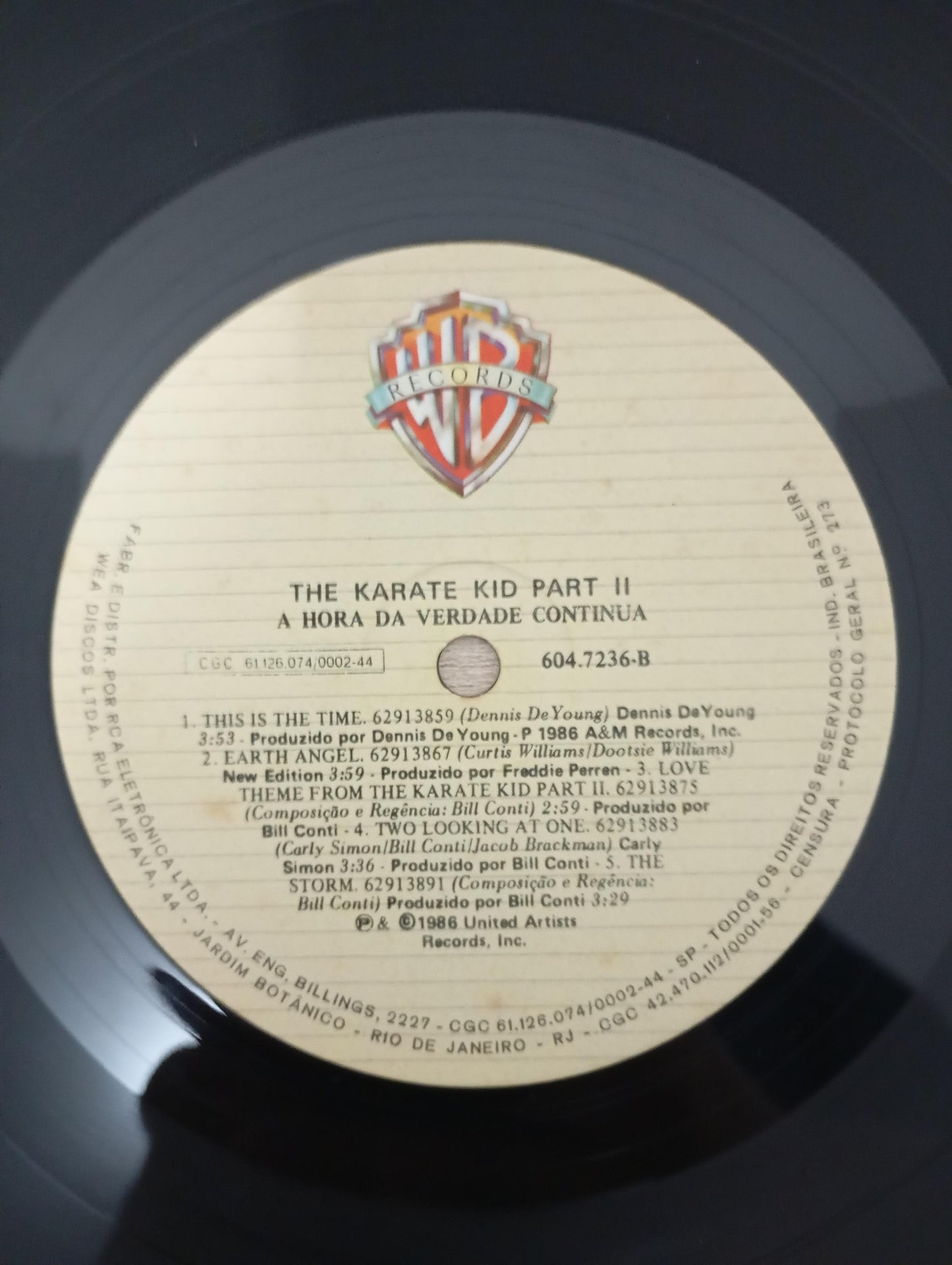Lp Vinil Karate Kid II A Hora Da Verdade Continua