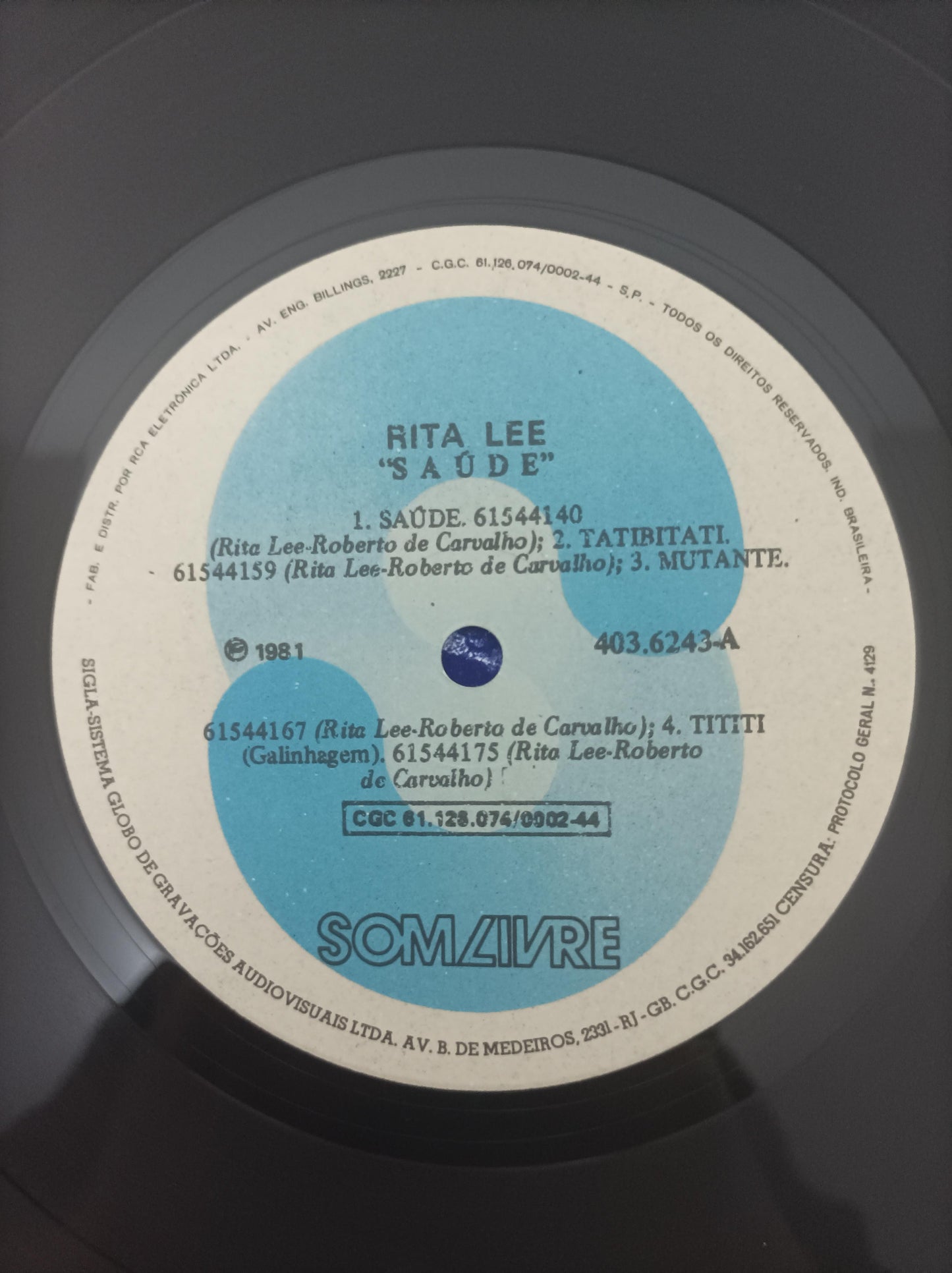 Lp Vinil Rita Lee & Roberto Saúde Com Encarte