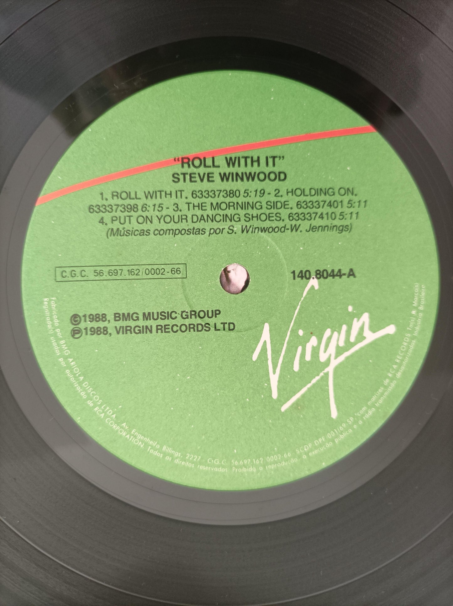 Disco Vinil Roll With It Steve Winwood Com Encarte A