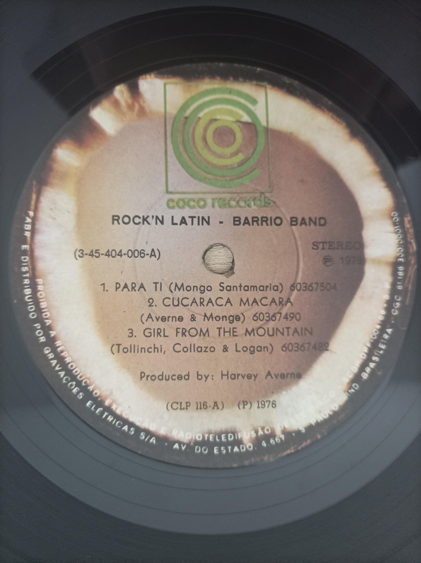 Lp Vinil Barrio Band Rock N Latin