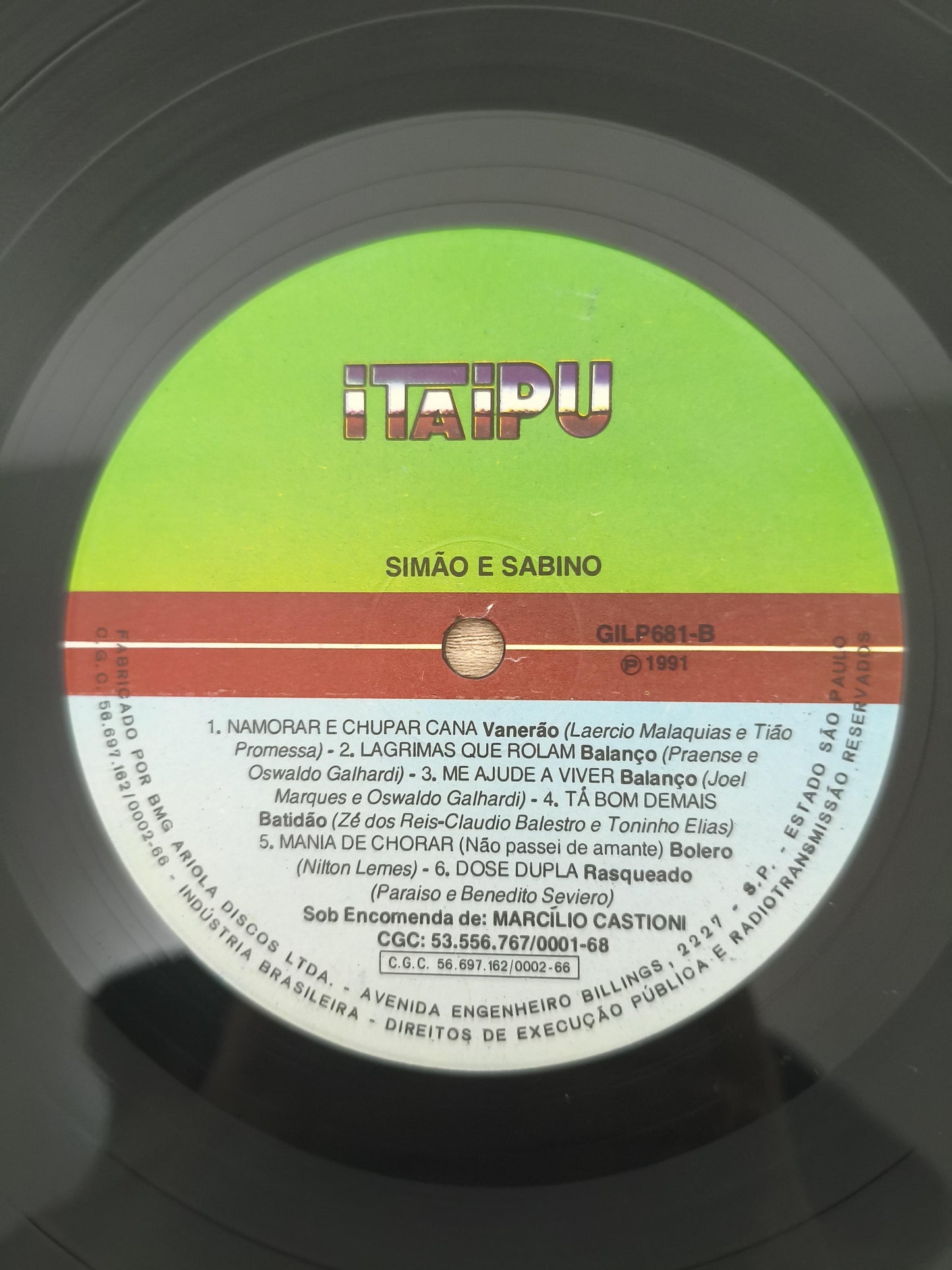 Lp Vinil Simão & Sabino
