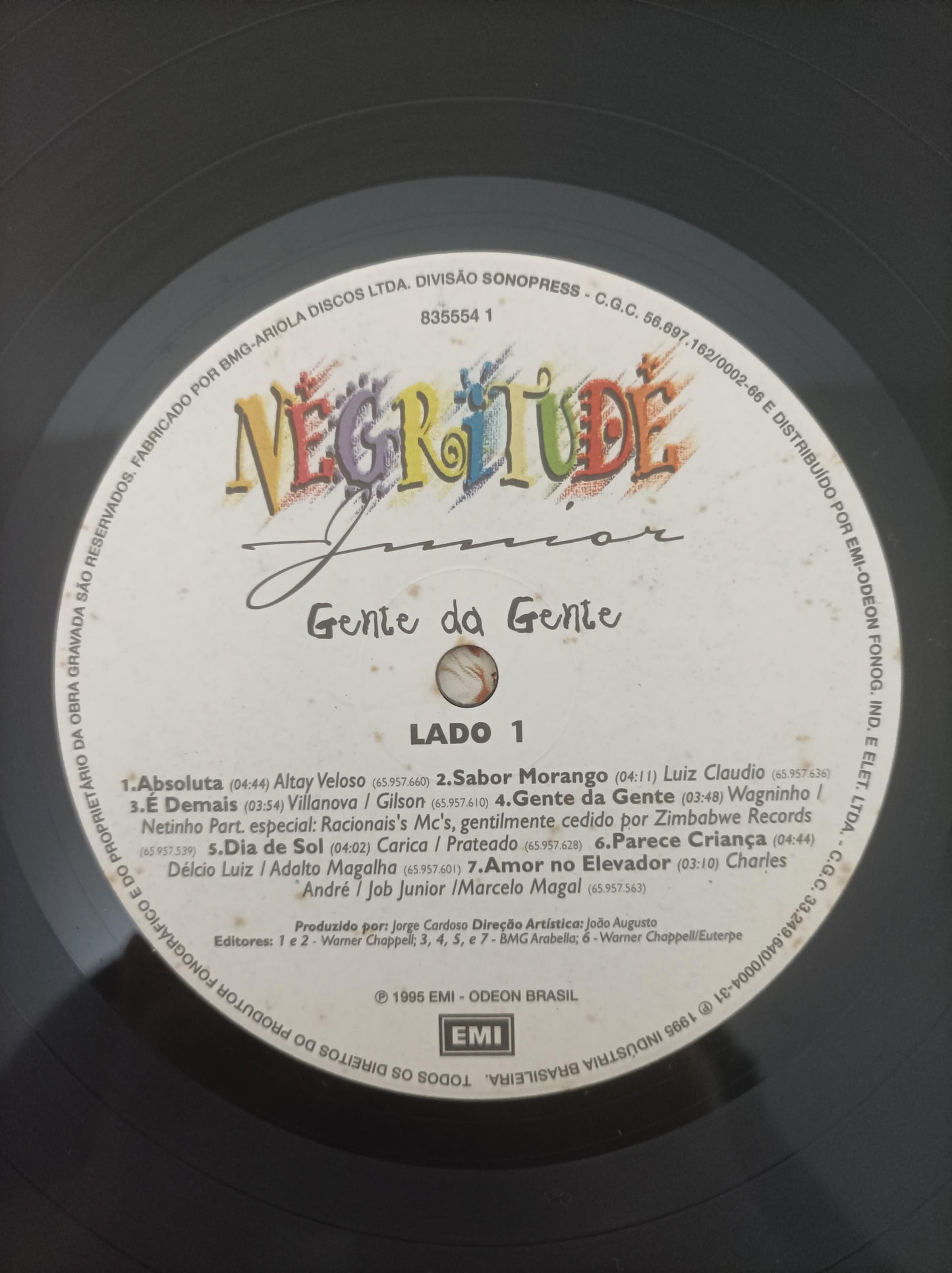 Lp Vinil Negritude Junior Gente Da Gente Com Encarte