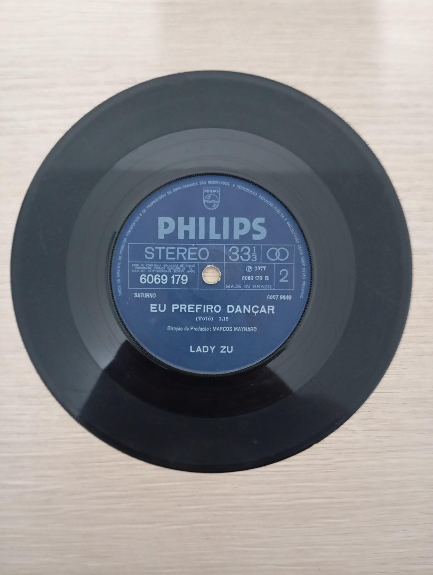 Compacto Vinil Lady Zu A Noite Vai Chegar Eu Prefiro Dançar