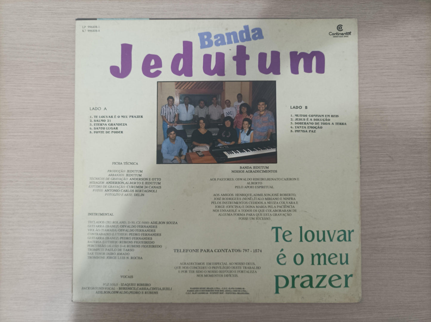 Lp Vinil Banda Jedutum Te Louvar É O Meu Prazer