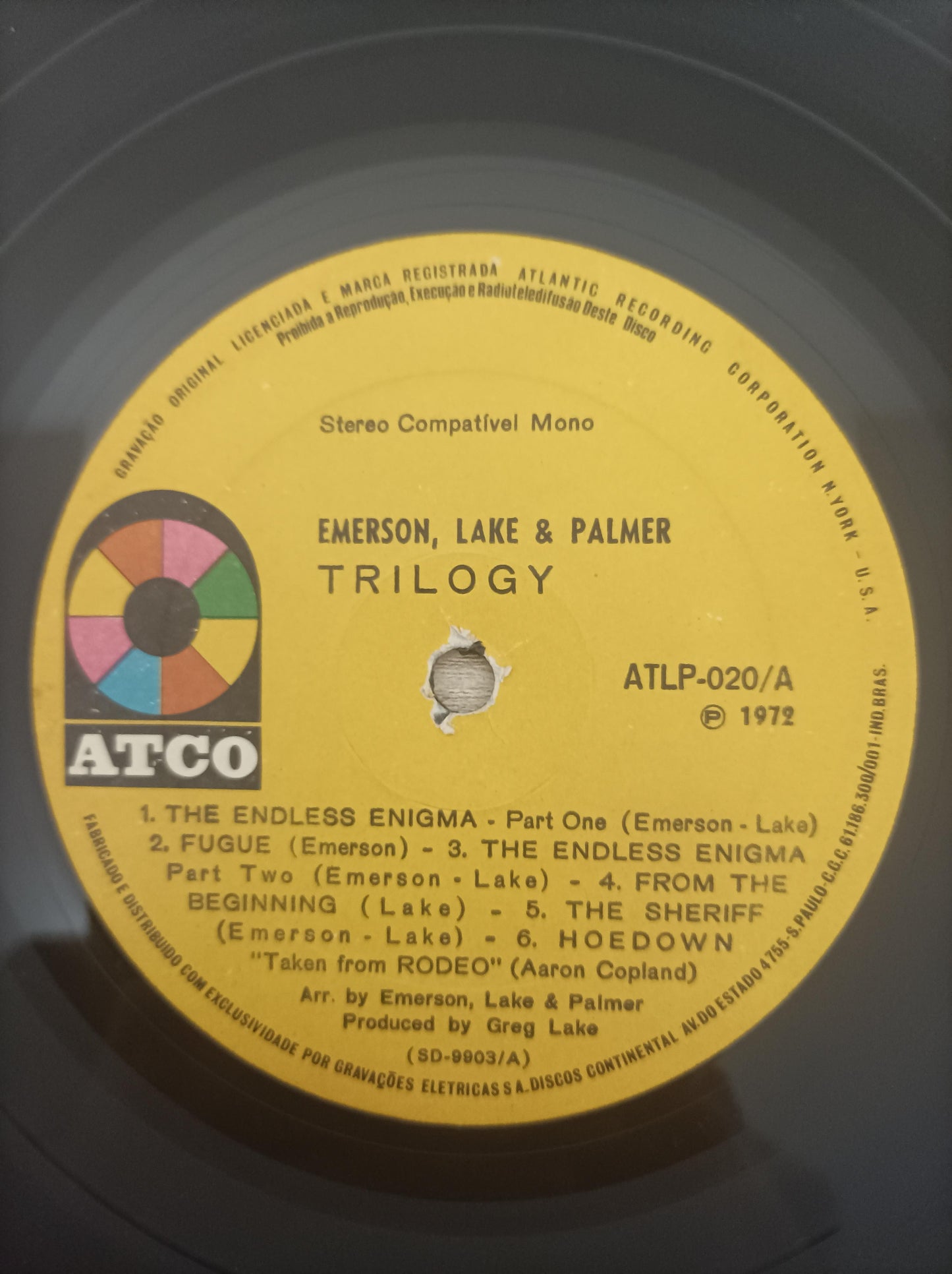 Lp Vinil Emerson, Lake & Palmer Trilogy