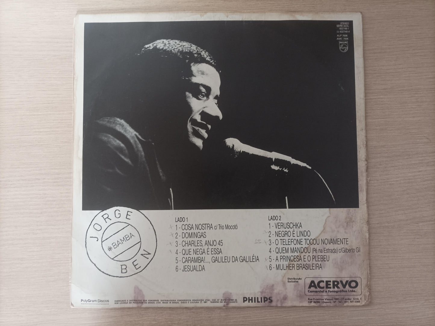 Lp Vinil Jorge Ben Bamba