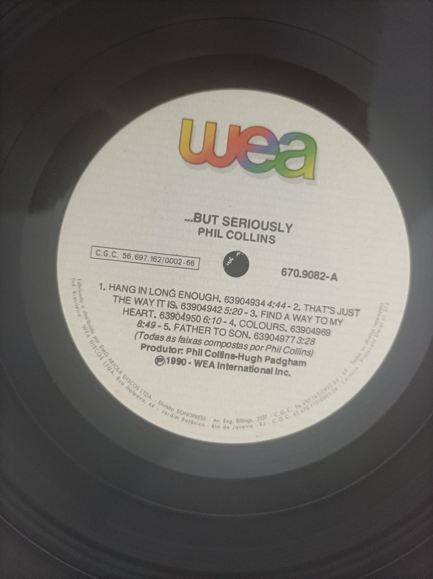 Lp Vinil Phil Collins ...But Seriously Com Encarte