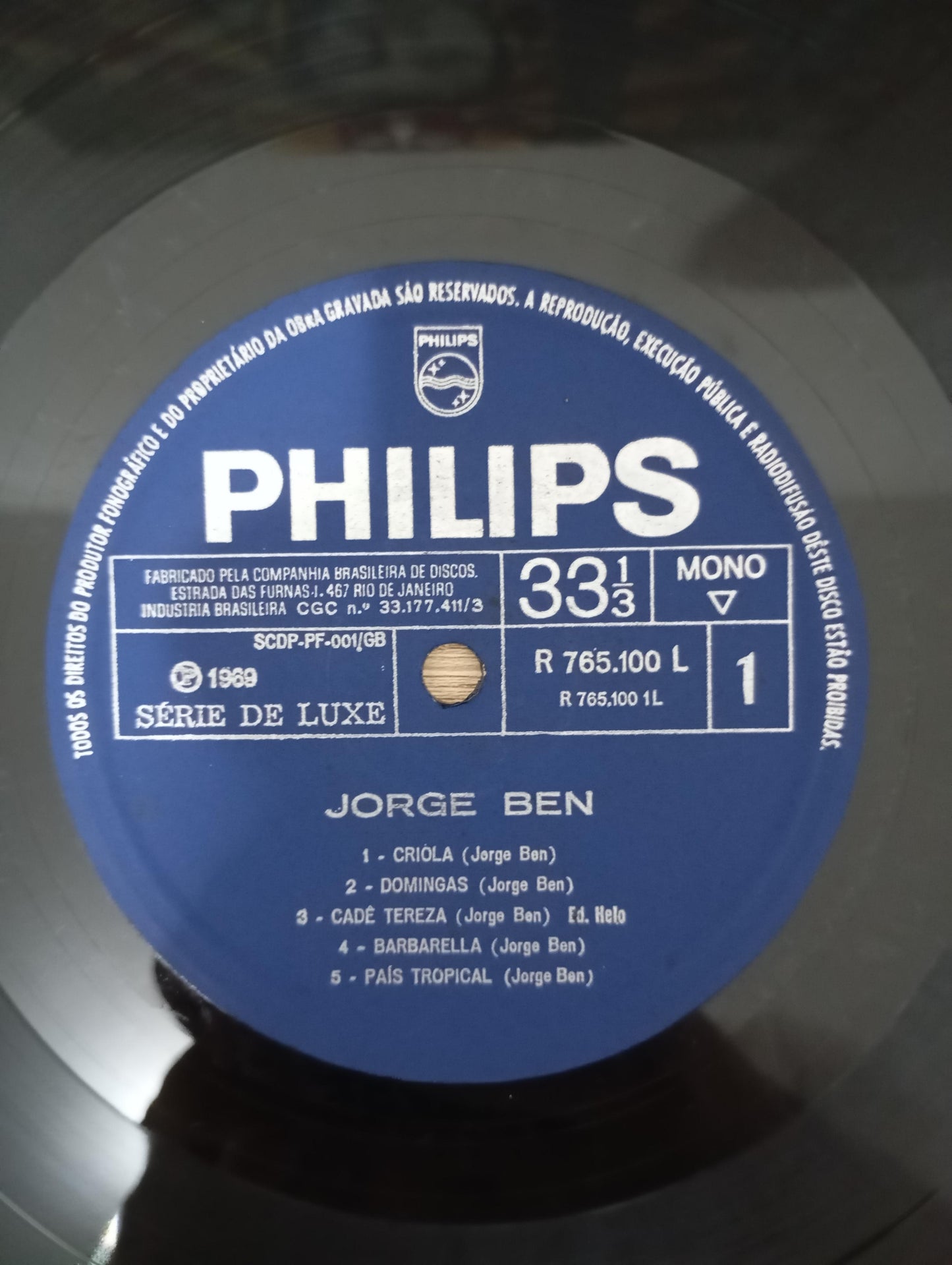 Lp Vinil Jorge Ben 1969 Original Mono