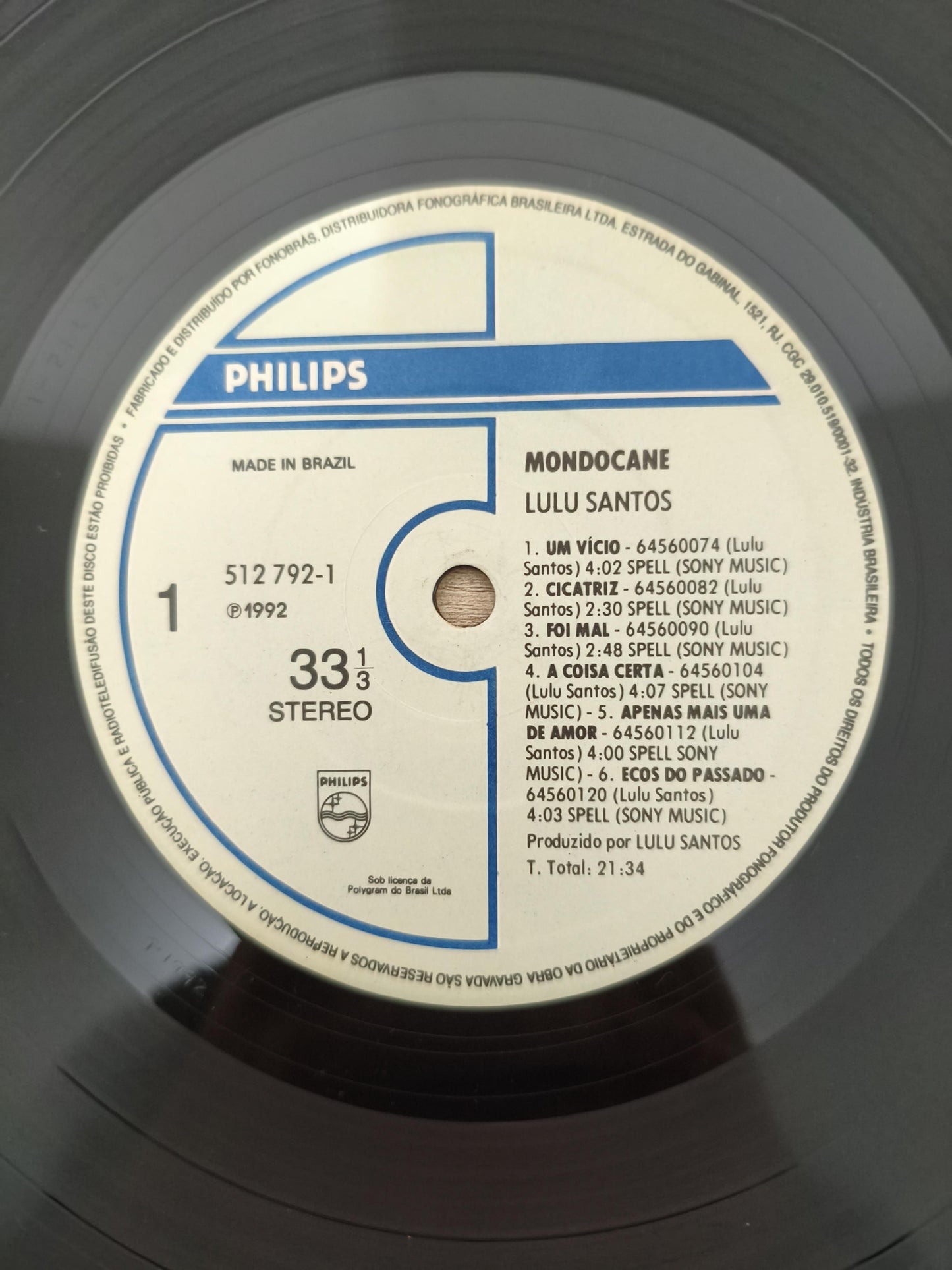 Lp Vinil Lulu Santos Mondo Cane