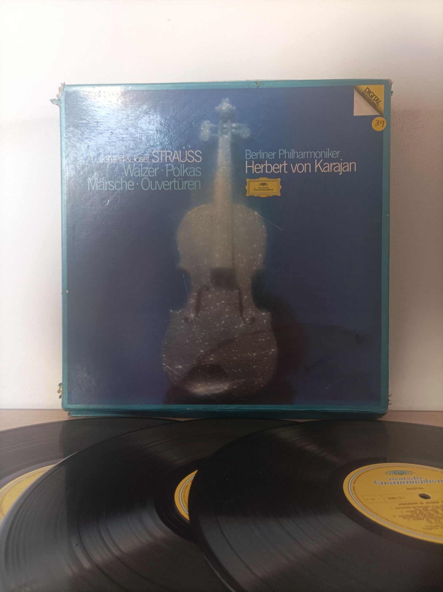 Lp Vinil Berliner Philharmonik Johann & Josef Triplo Encarte