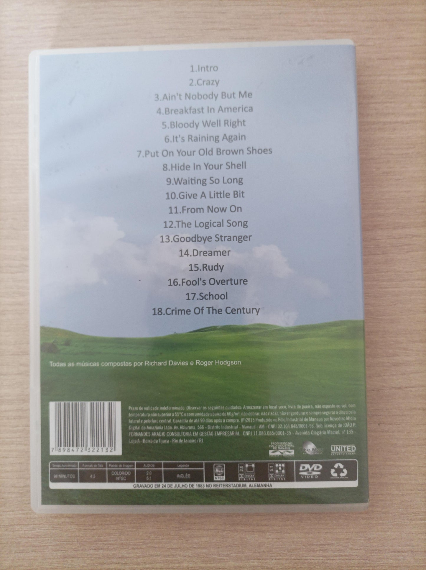 DVD Supertramp Live in Germany