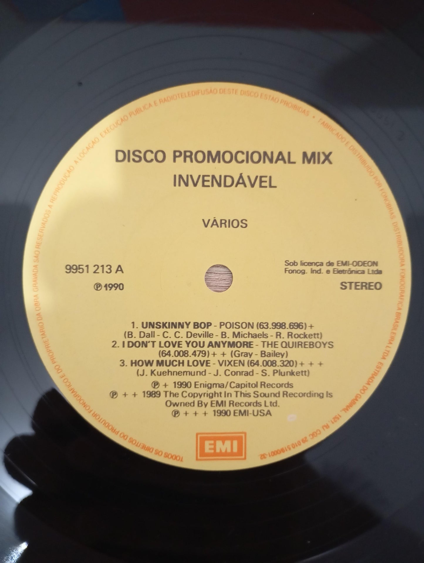 Lp Vinil EMI Mix Promocional Poison Quireboys Vixen Gary