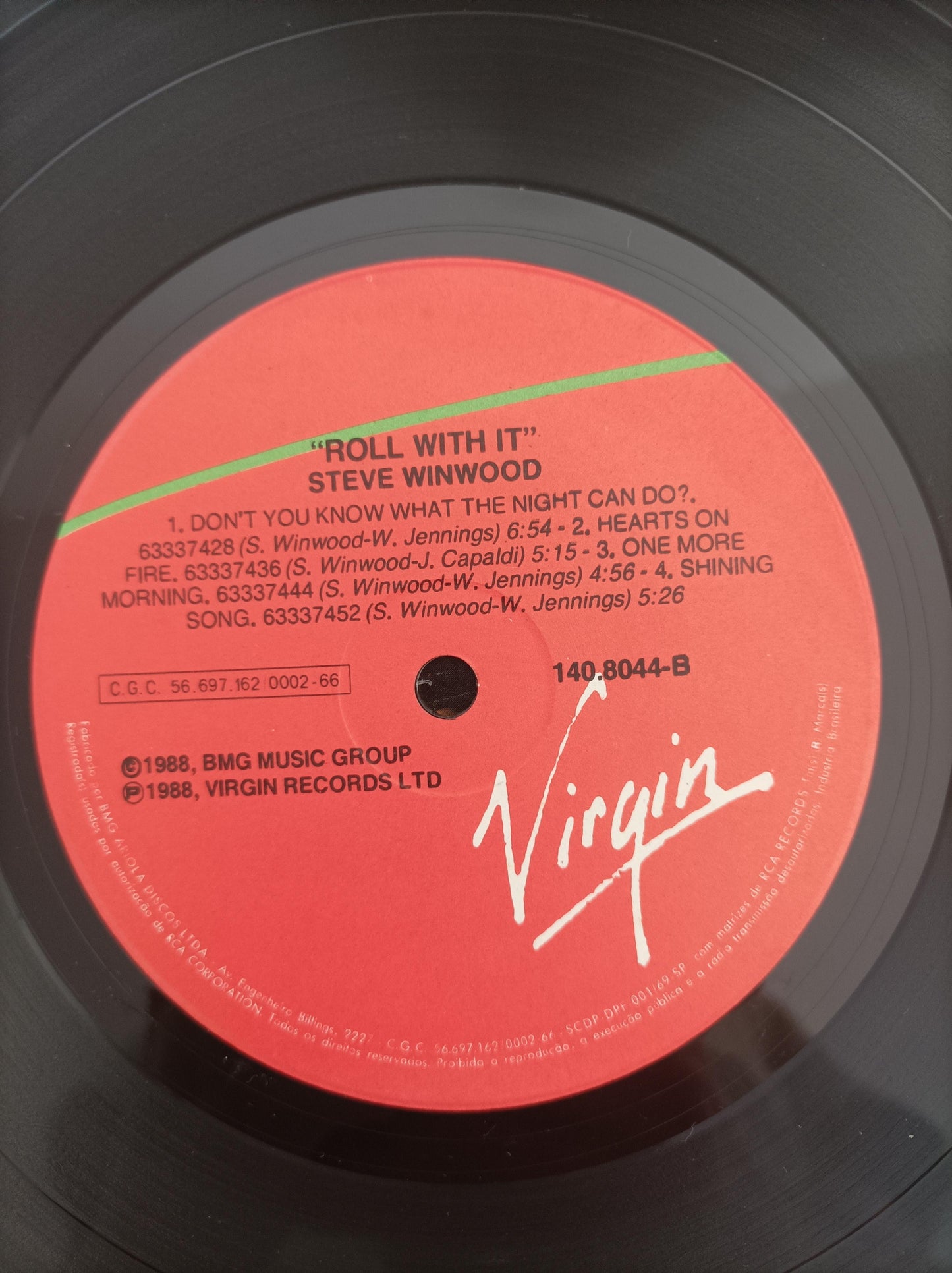 Disco Vinil Roll With It Steve Winwood Com Encarte A