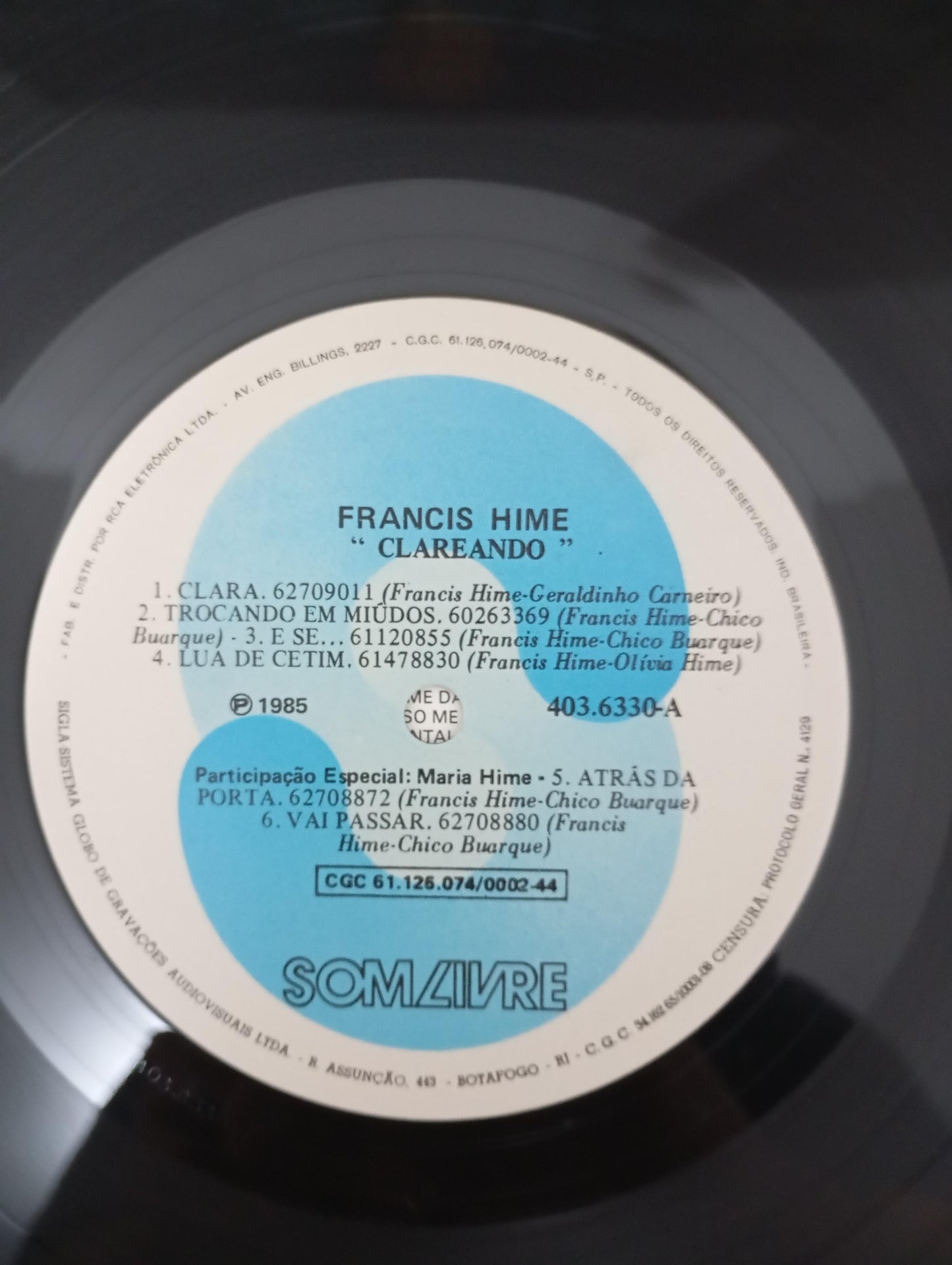 Lp Vinil Francis Hime Clareando Com Encarte
