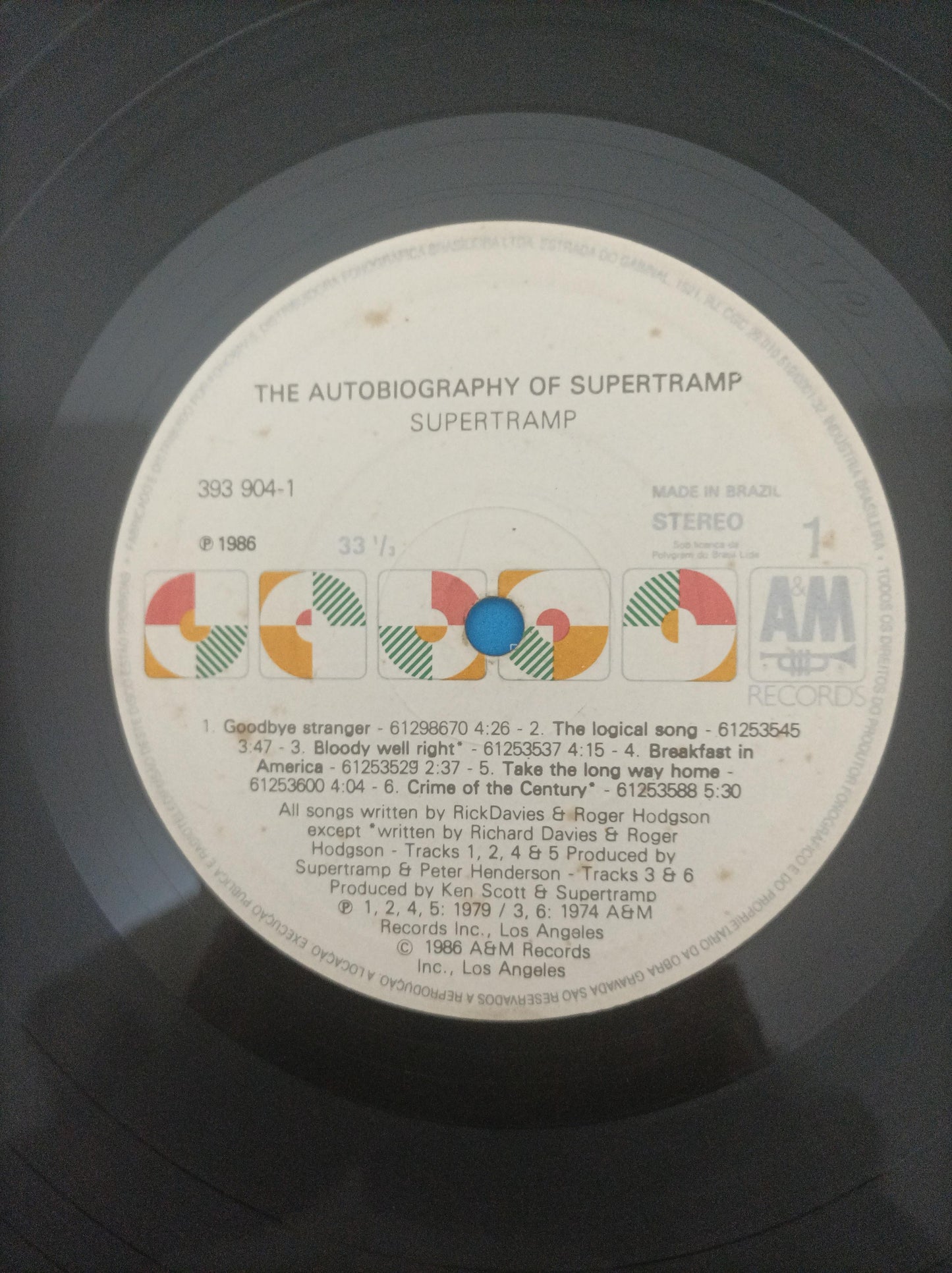 Disco Vinil The Autobiography of Supertramp Com Encarte A