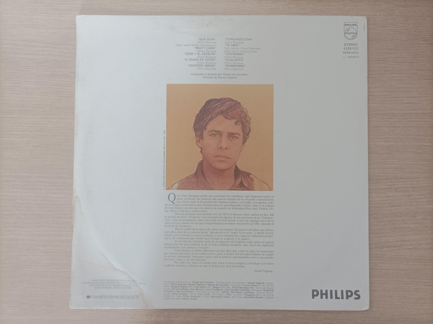 Disco Vinil En español Chico Buarque A