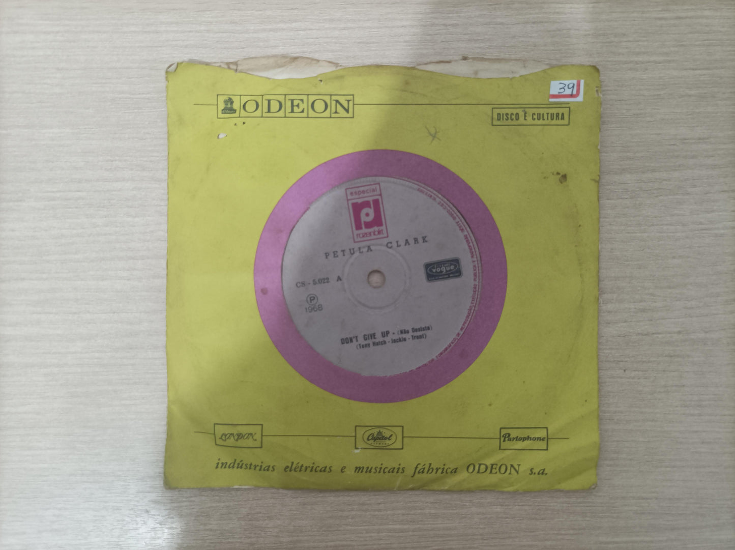 Compacto Vinil Petula Clark Don't Give Up