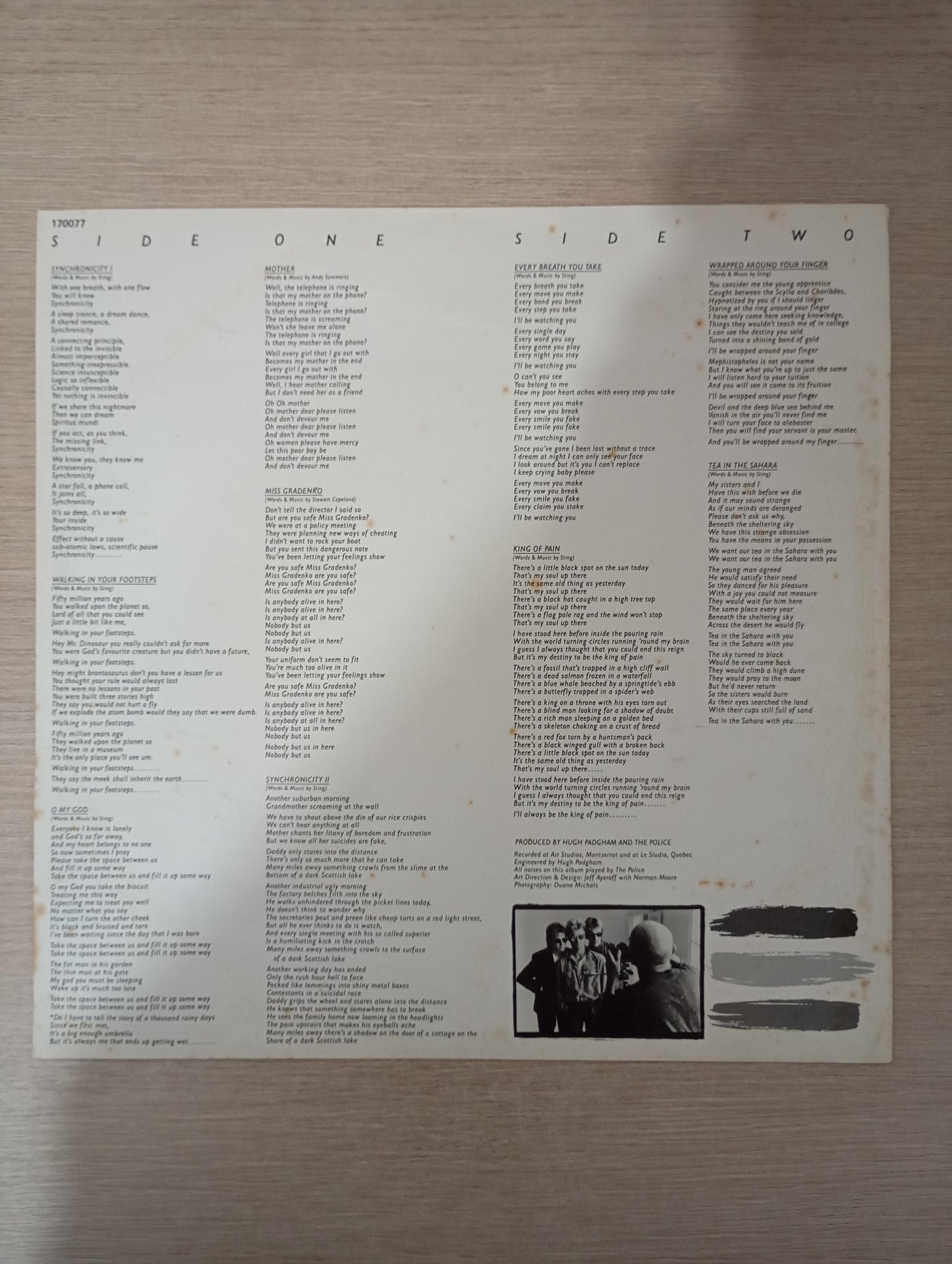Lp Vinil The Police Zenyatta Mondatta Com Encarte
