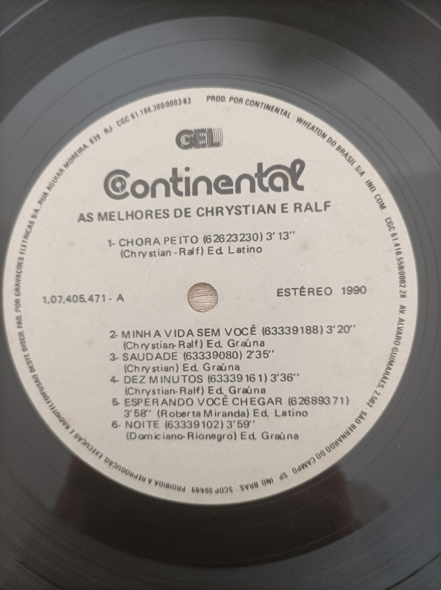 Lp Vinil Chrystian & Ralf As Melhores De Chrystian E Ralf