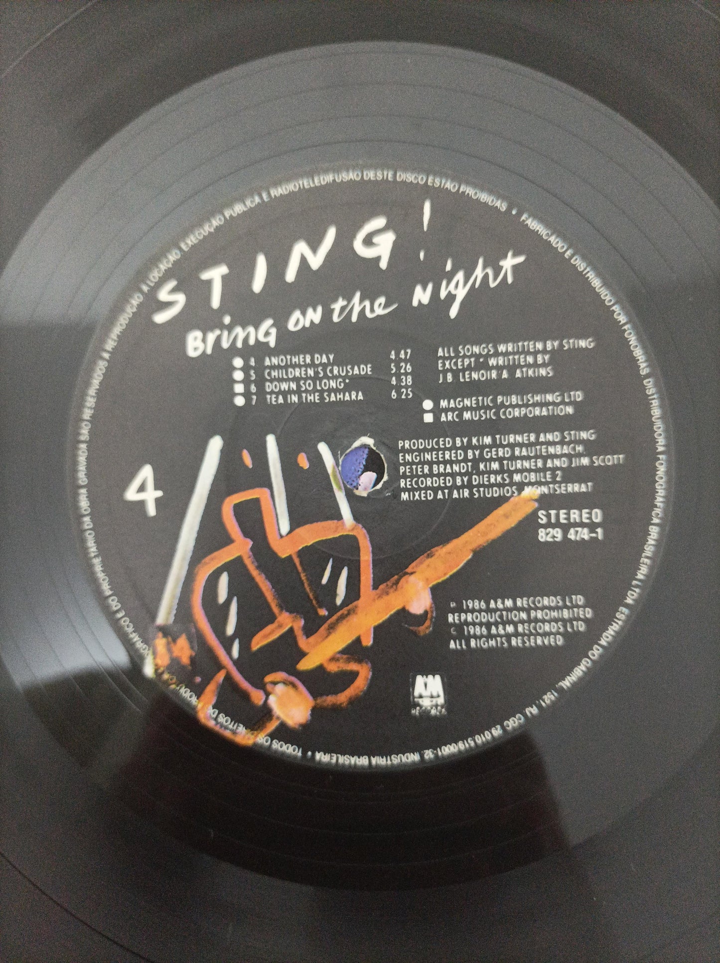 Disco Vinil Bring On The Night Sting Duplo Com Encartes A