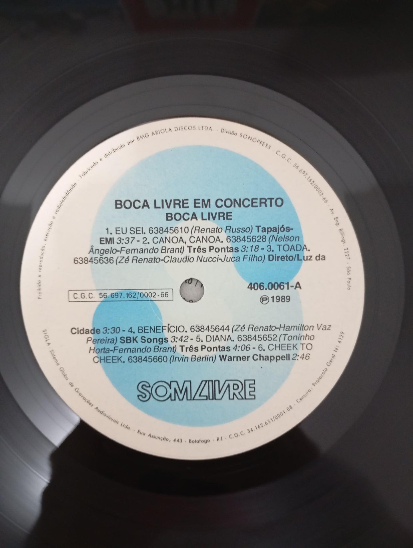Disco Vinil Em Concerto Boca Livre Com Encarte A