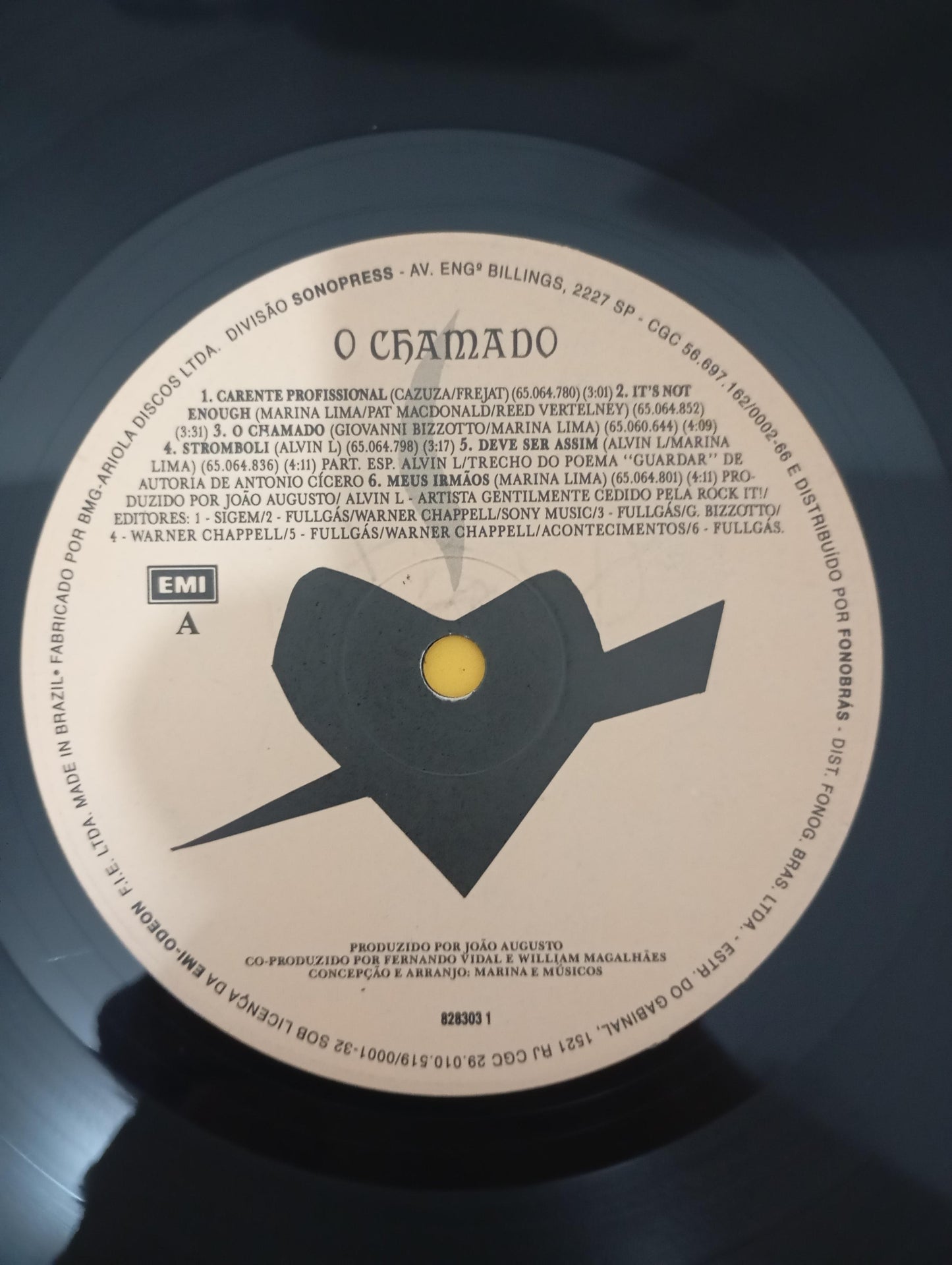 Lp Vinil Marina Lima O Chamado Com Encartes