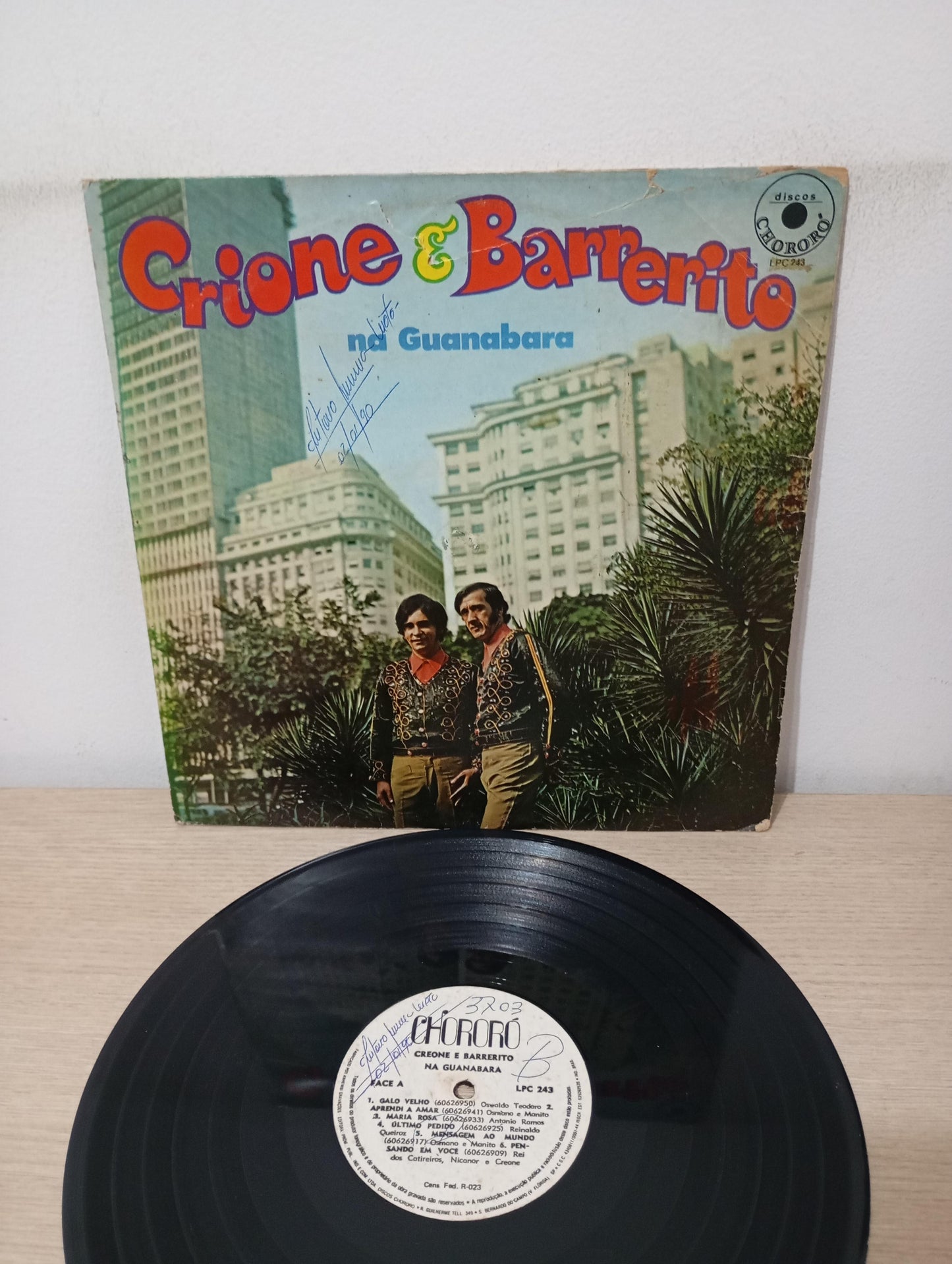 Lp Vinil Crione e Barrerito Na Guanabara