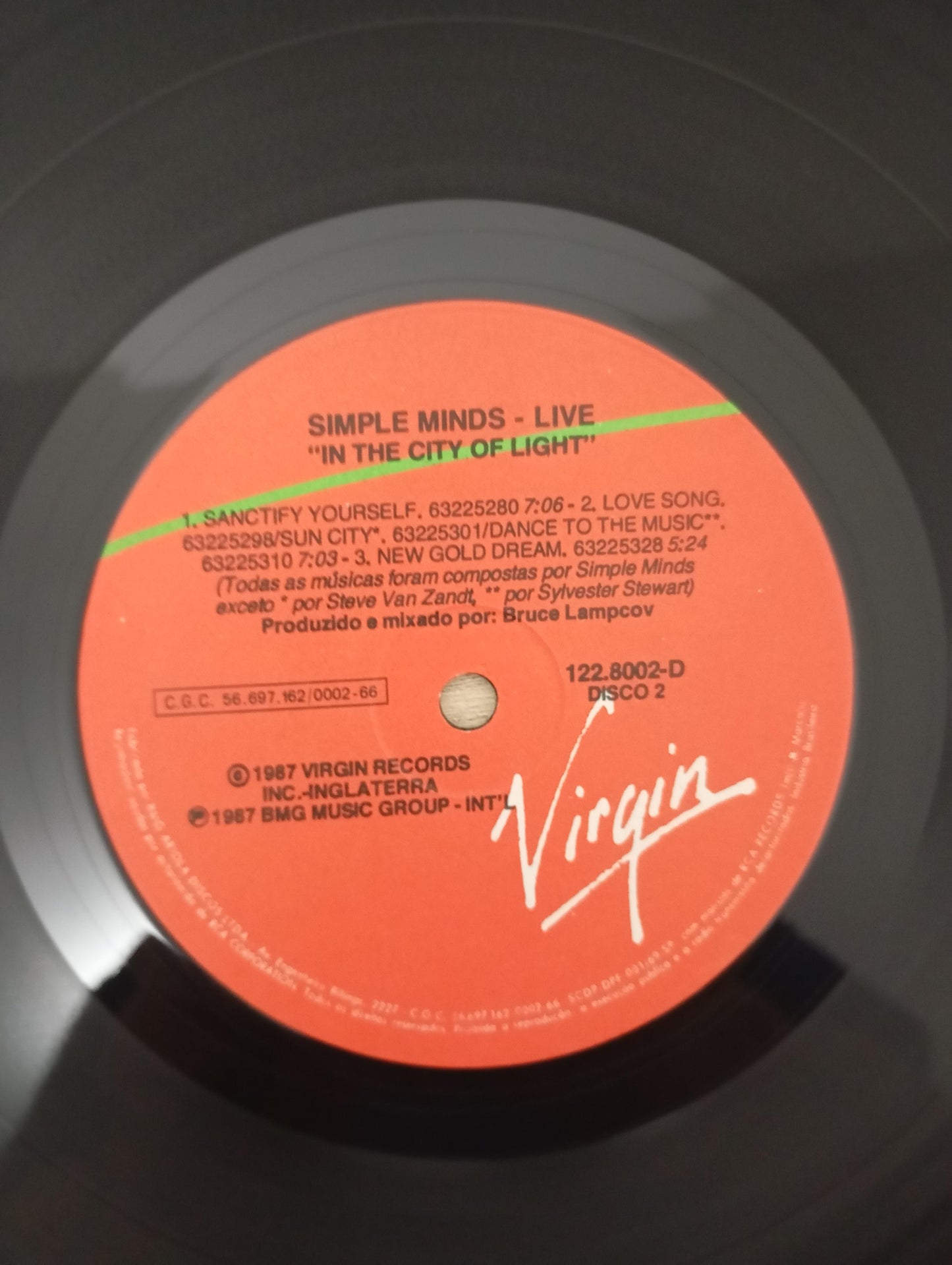 Lp Vinil Simple Minds Live In The City Of Light Duplo