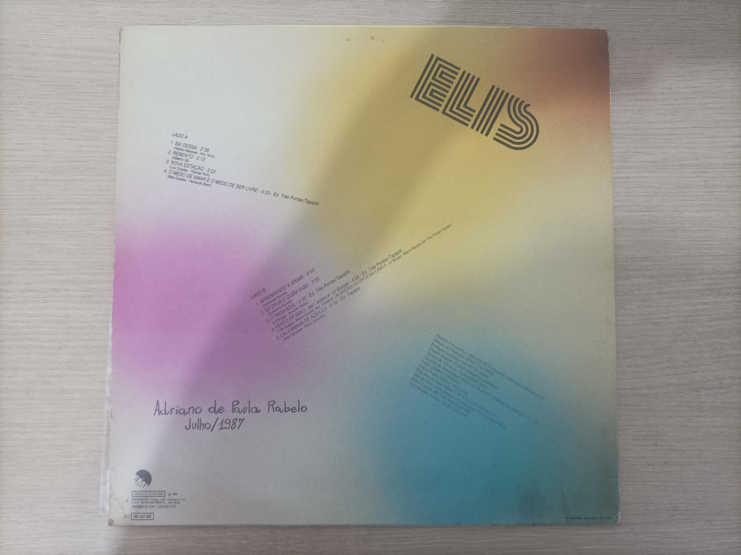 Disco Vinil 1980 Elis Regina Com Encarte A