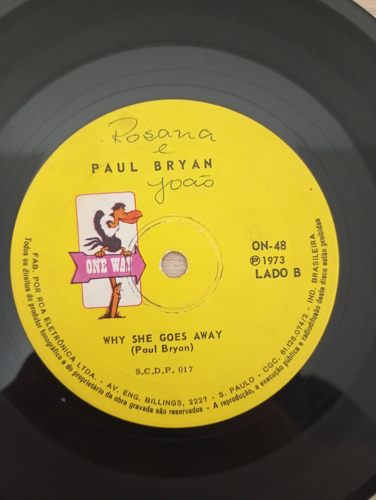 Compacto Vinil Paul Bryan Listen / Why She Goes Away