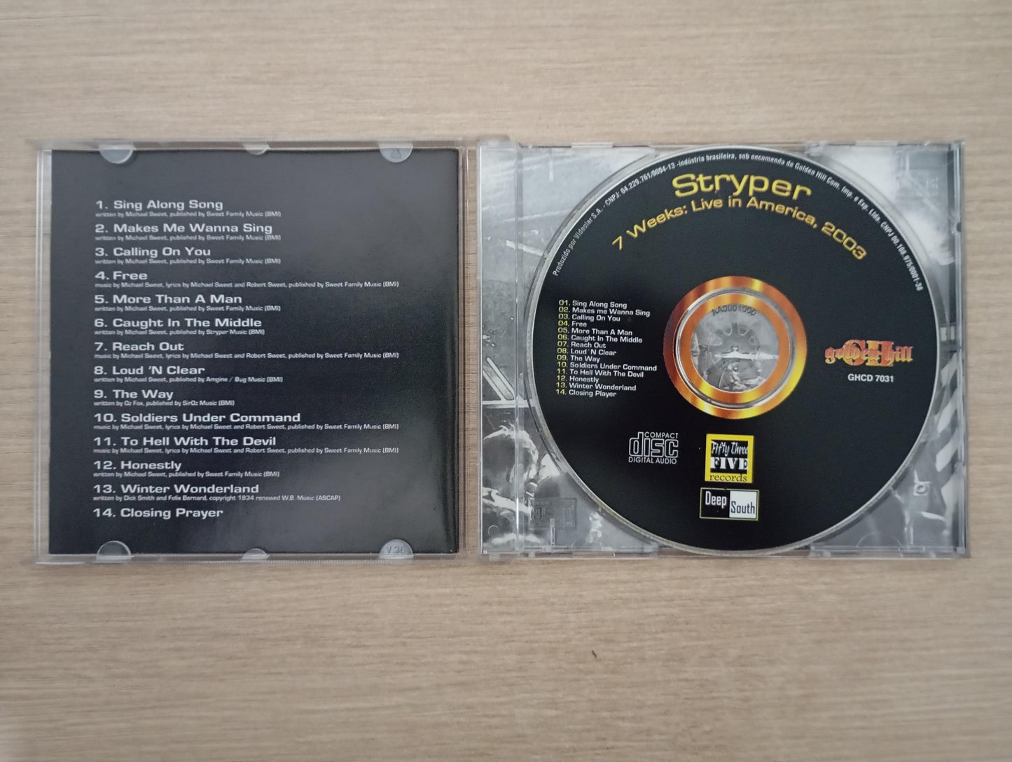 CD Stryper 7 Weeks: Live In America, 2003