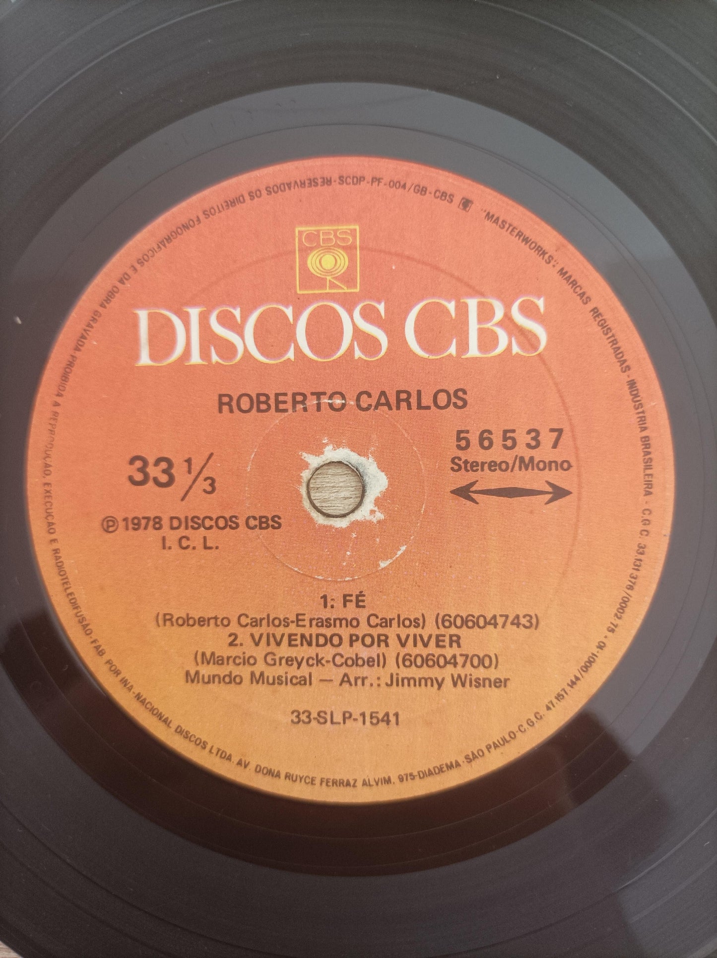 Compacto Vinil Roberto Carlos FFé