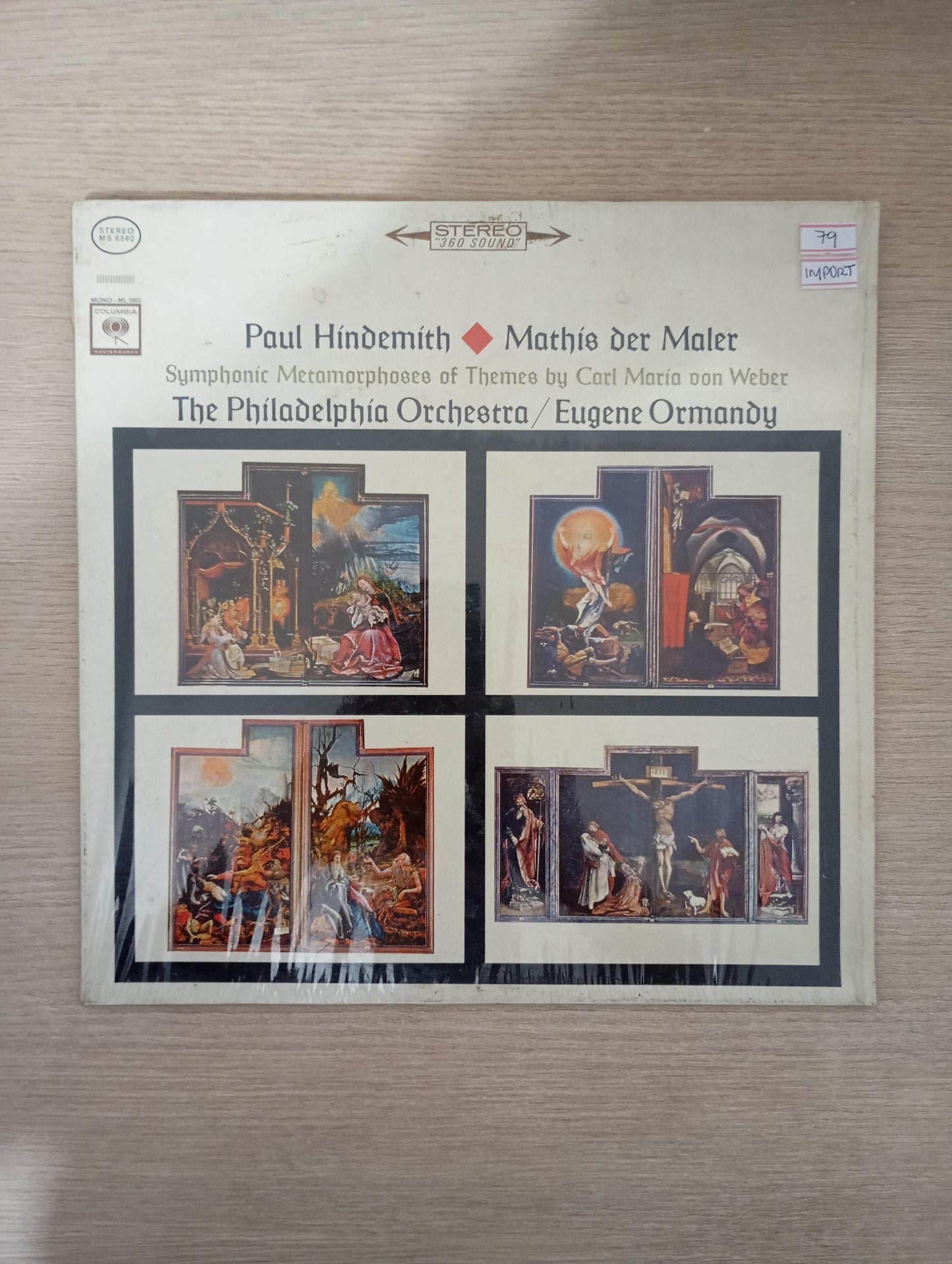 Lp Vinil Paul Hindemith Symphonic Metamorphoses Weber Import