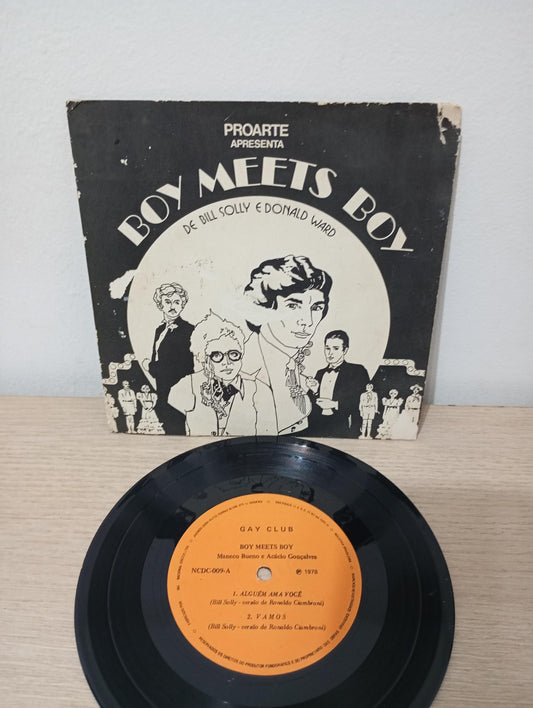 Vinil Compacto Maneco Bueno e Acácio Gonçalves Boy Meets Boy