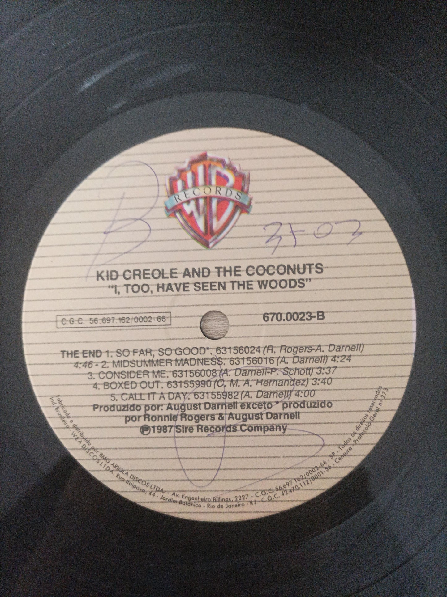 Disco Vinil Too Seen The Woods Kid Creole And The Coconuts A