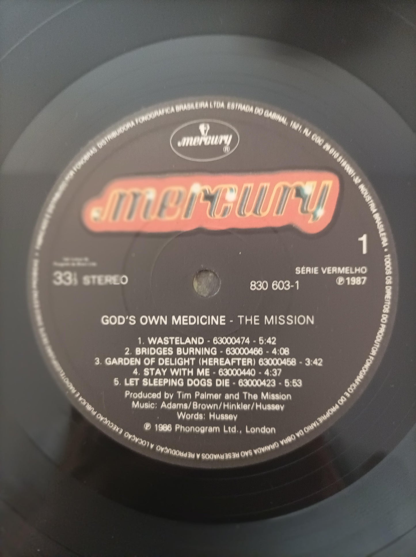 Lp Vinil The Mission Gods Own Medicine Com Encarte