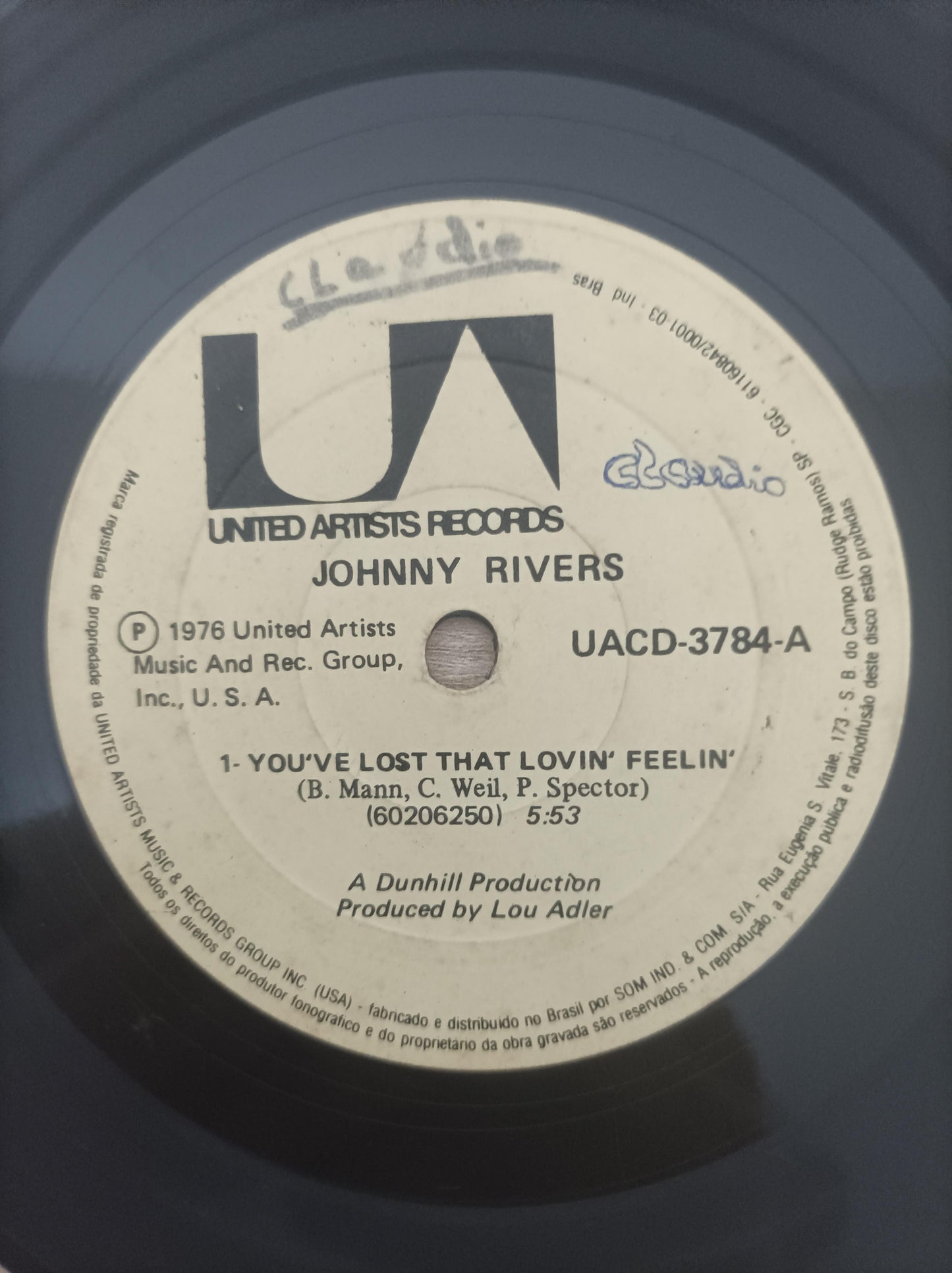 Compacto Vinil Johnny Rivers You've lost that lovin' feelin'