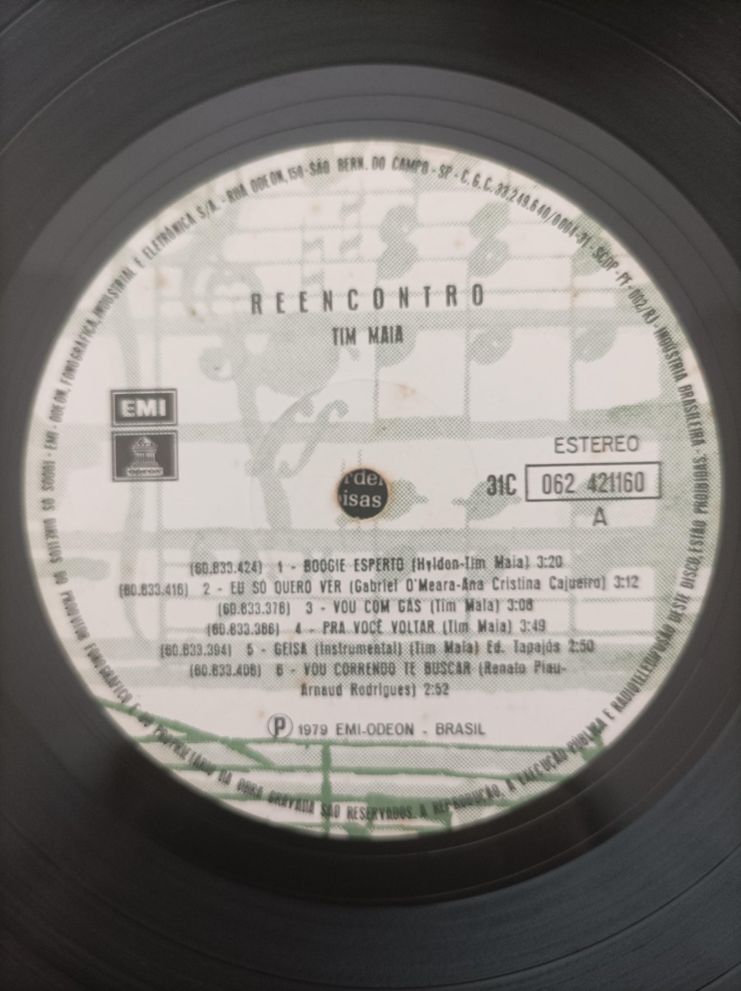 Lp Vinil Tim Maia Reencontro Com Encarte