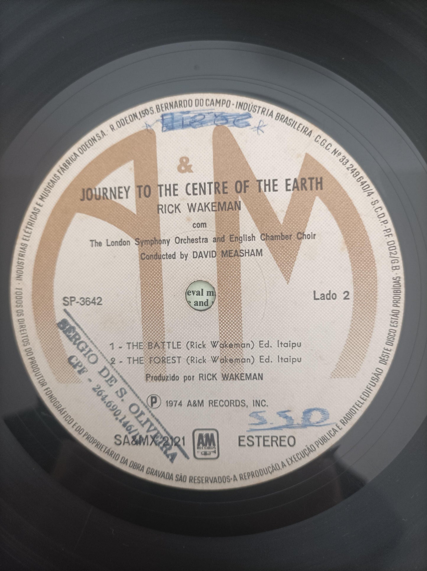 Disco Vinil Journey To The Centre Rick Wakeman Com Encarte A