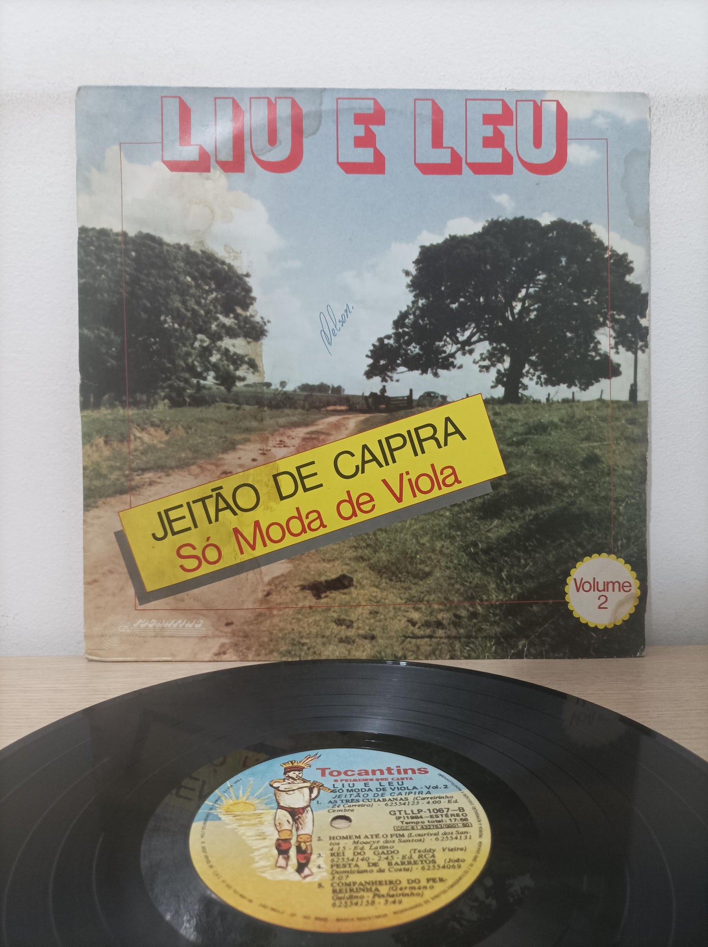 Lp Vinil Liu E Léu Jeitão de Caipira Só Moda de Viola Vol. 2